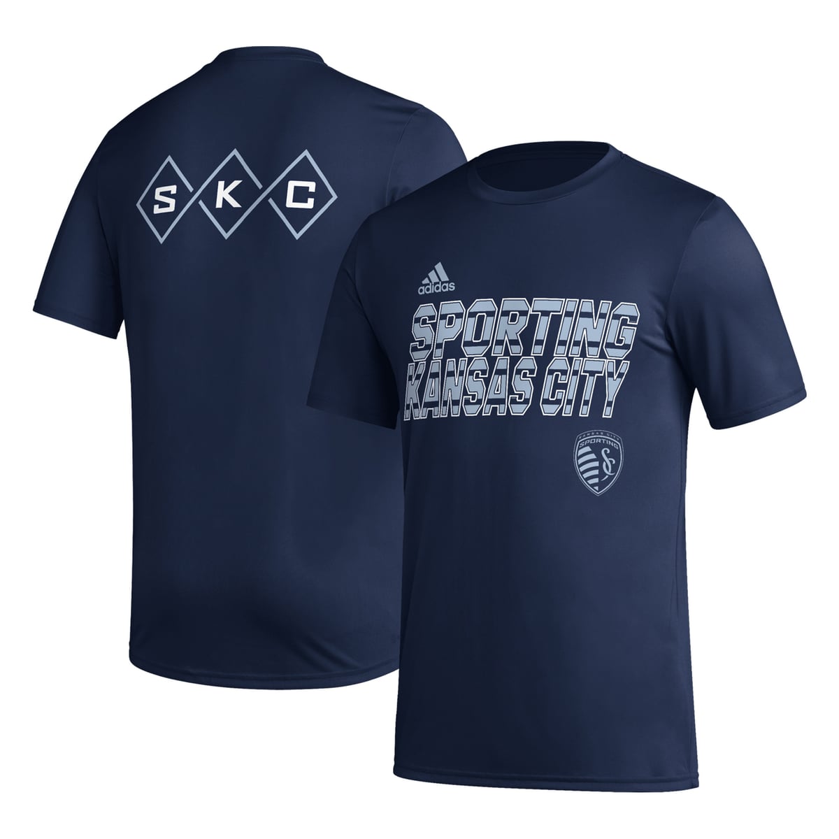 【公式グッズ】MLS カンザスシティ Tシャツ Adidas/アディダス メンズ ネイビー (ADI S23 Men's Jersey Hook Tee)