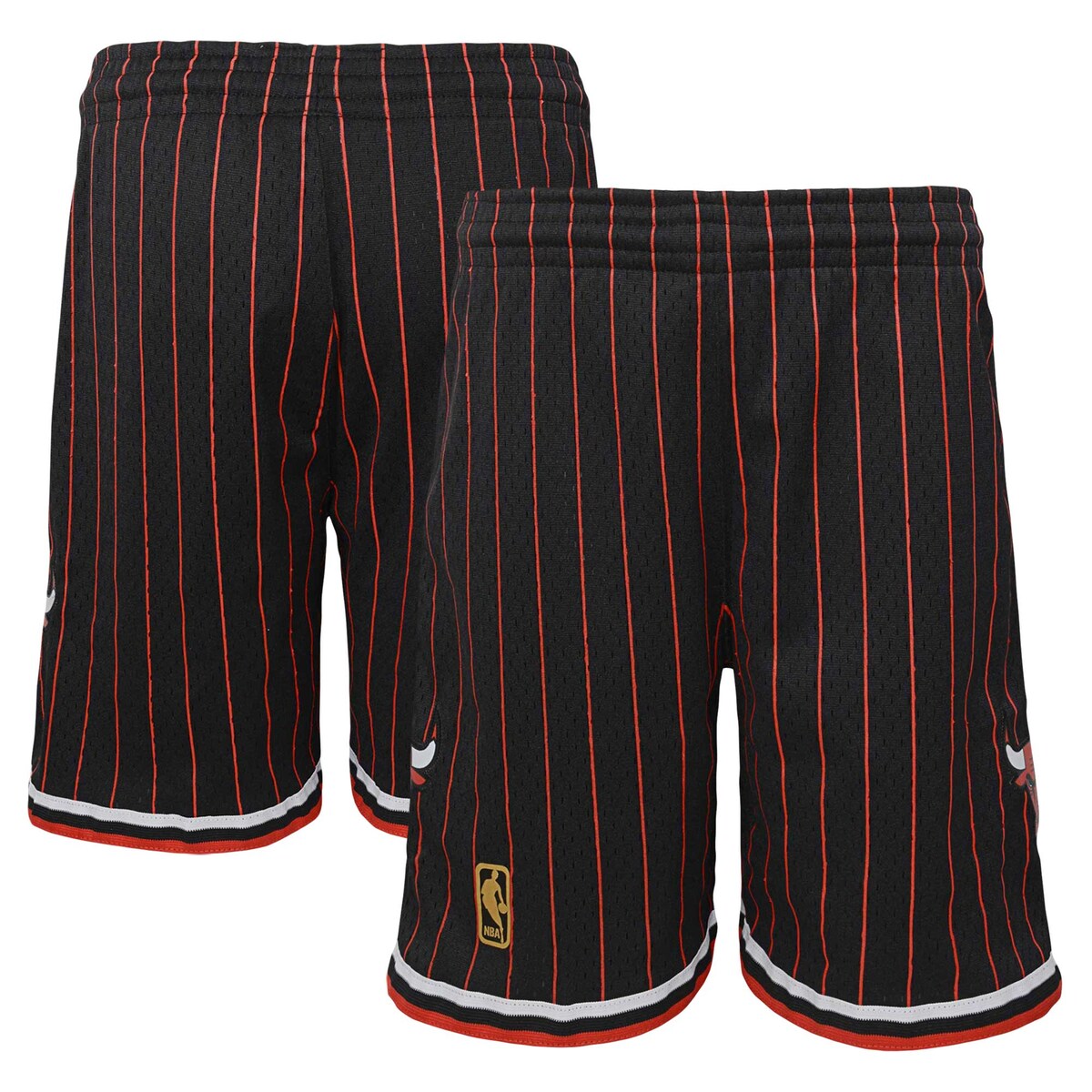 【公式グッズ】NBA ブルズ カジュアル ショーツ Mitchell & Ness/ミッチェル＆ネス キッズサイズ ブラック (NBA Youth MNC FA23 HWC Swingman Shorts)｜Fanatics公式ストア 店 10,622円