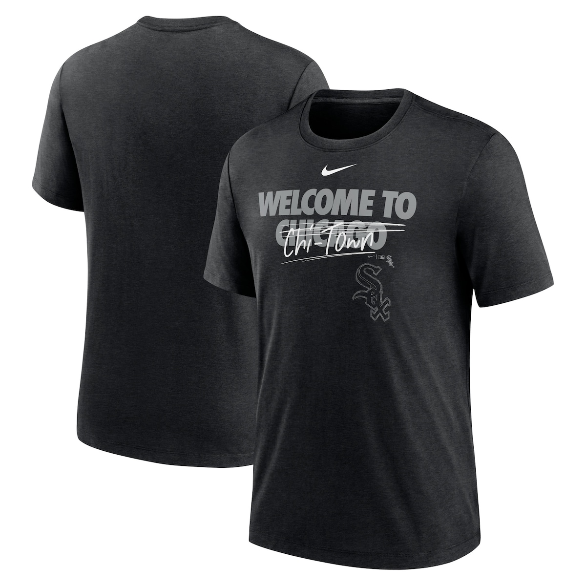 【公式グッズ】MLB ホワイトソックス Tシャツ Nike/ナイキ メンズ ヘザーブラック (23 Men's Nike Home Spin Triblend SST) 5,887円