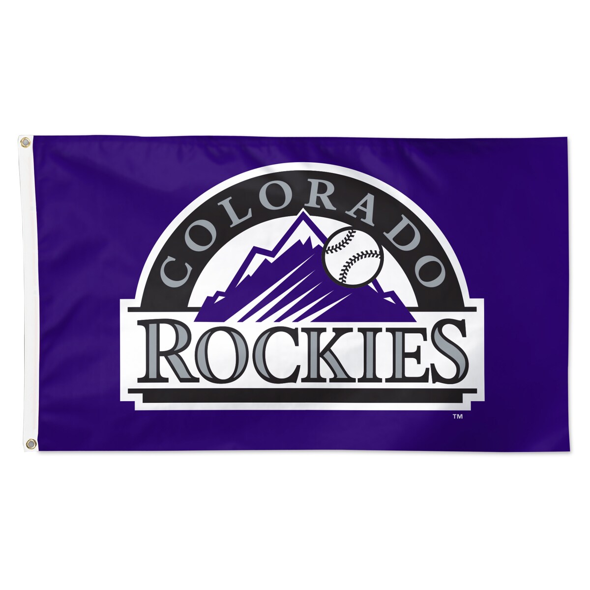 【公式グッズ】MLB ロッキーズ フラッグ WinCraft (3x5 1-Sided Primary Logo Flag)