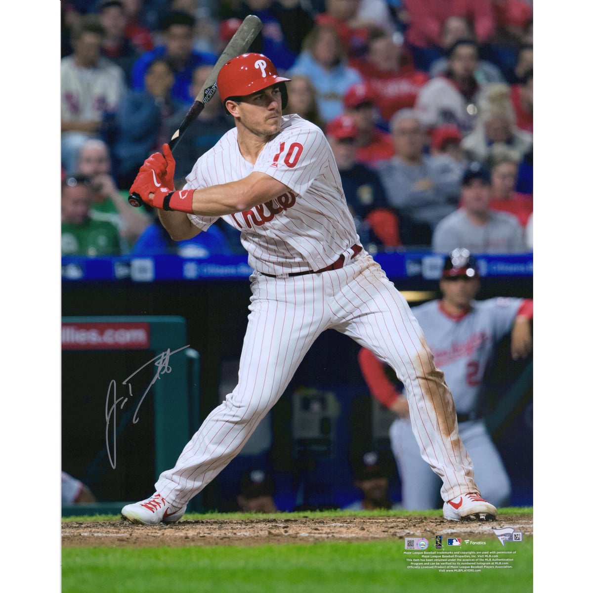 【MLB公式ホログラム付】MLB フィリーズ J.T.レルムート 直筆サイン フォト Fanatics Authentic/ファナティクスオーセンティック (08BB05202019)