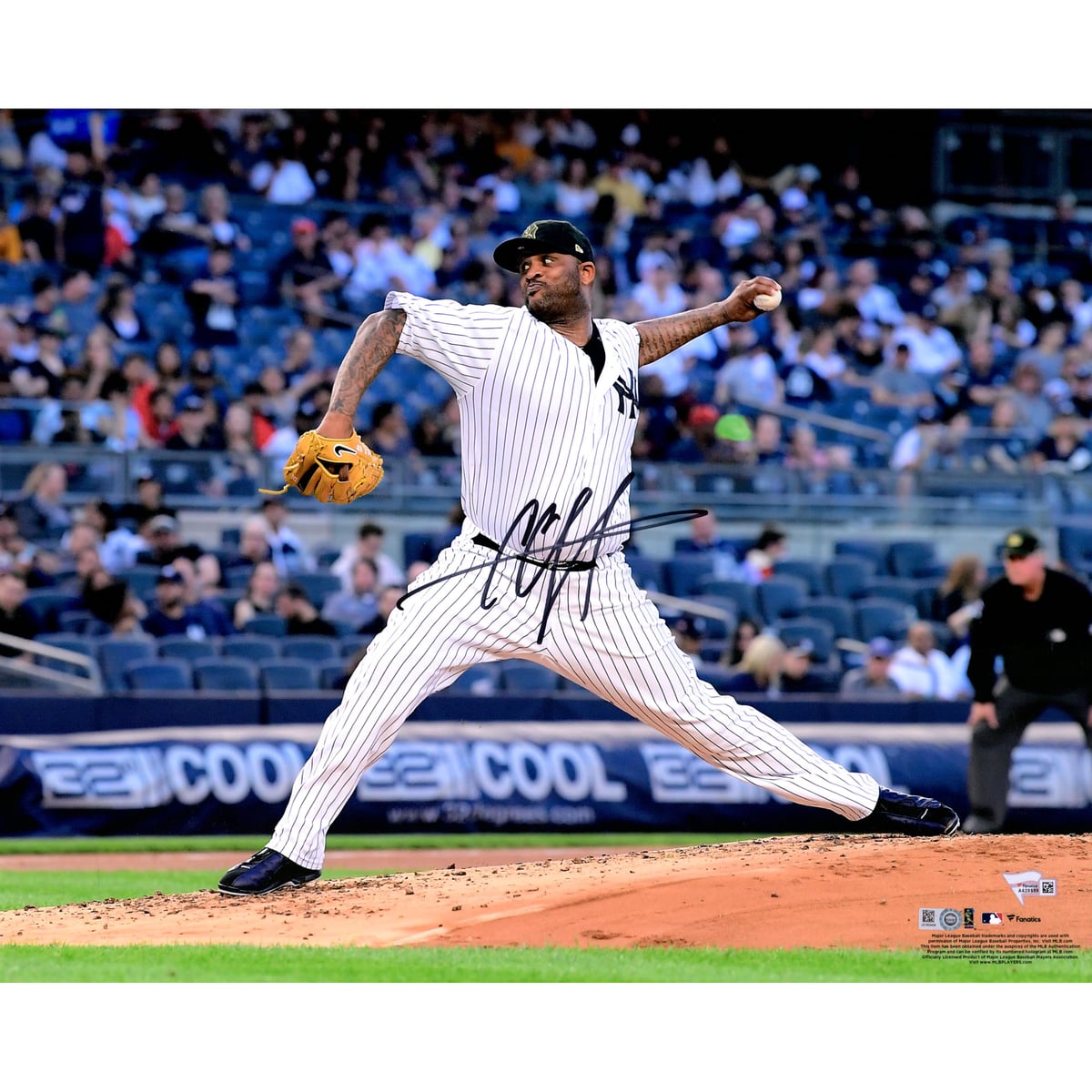 【MLB公式ホログラム付】MLB ヤンキース CC・サバシア 直筆サイン フォト Fanatics Authentic/ファナティクスオーセンティック (16BB72919)