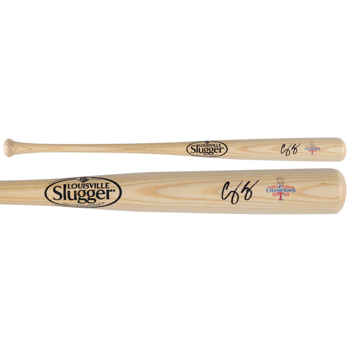 【MLB公式ホログラム付】MLB レンジャーズ コーリー・シーガー 直筆サイン バット Fanatics（ファナティクス） (AUT 23 MLB CHP BAT 45225)