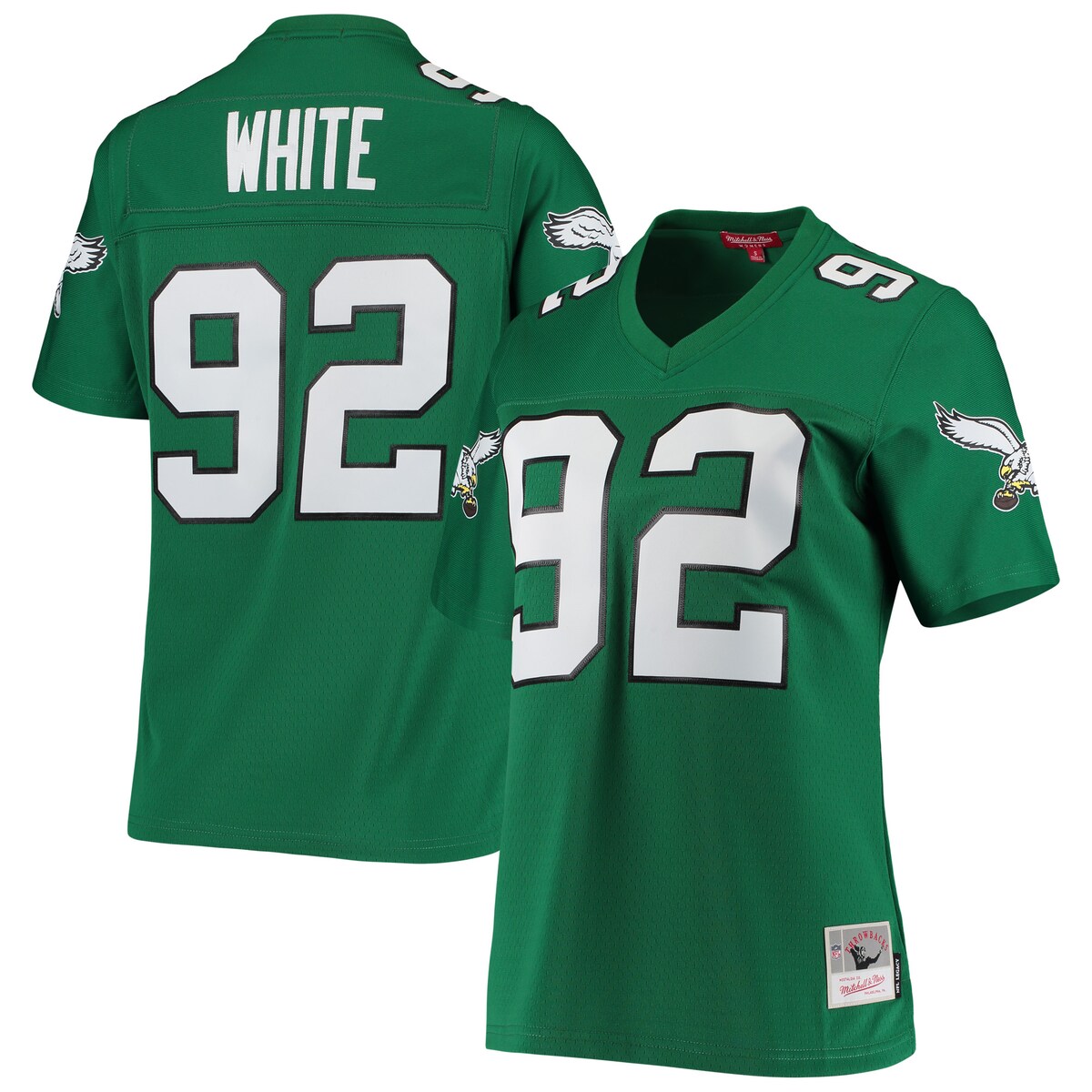 【公式グッズ】NFL イーグルス レジー・ホワイト レプリカ ユニフォーム Mitchell & Ness/ミッチェル＆ネス レディース グリーン (Women's MNC Legacy Replica Jersey)
