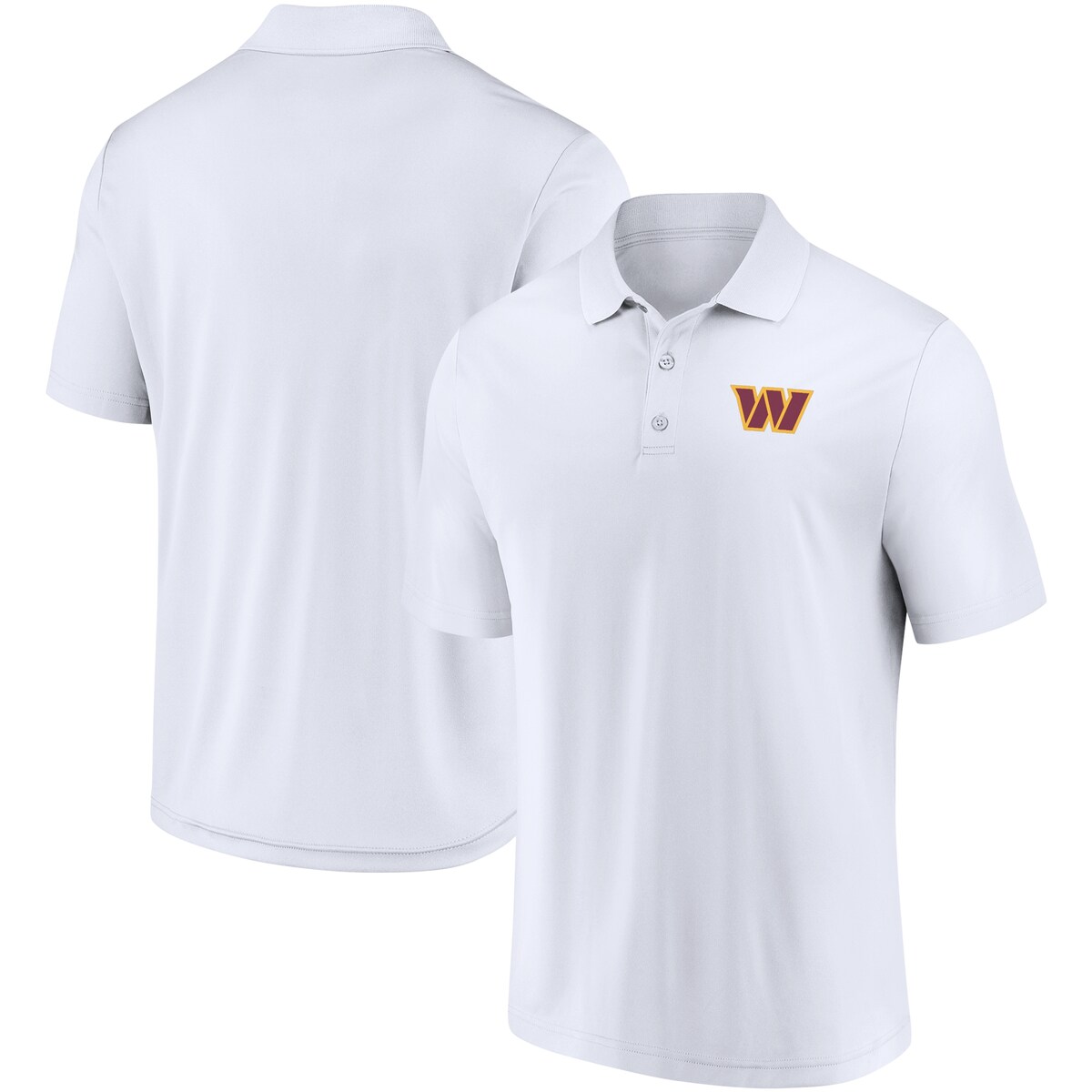 【公式グッズ】NFL コマンダーズ ポロシャツ Fanatics/ファナティクス メンズ ホワイト (23 AI NFL Mens White Poly Polo Component)