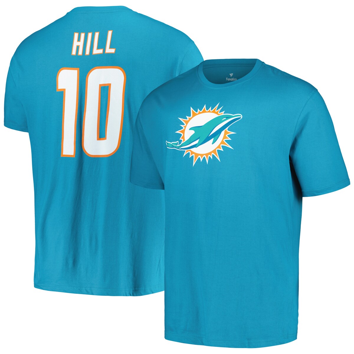 【公式グッズ】NFL ドルフィンズ タイリーク・ヒル Tシャツ （大きいサイズ） Fanatics/ファナティクス メンズ アクア (Men's Big & Tall Player N&N SST)｜Fanatics公式ストア 店