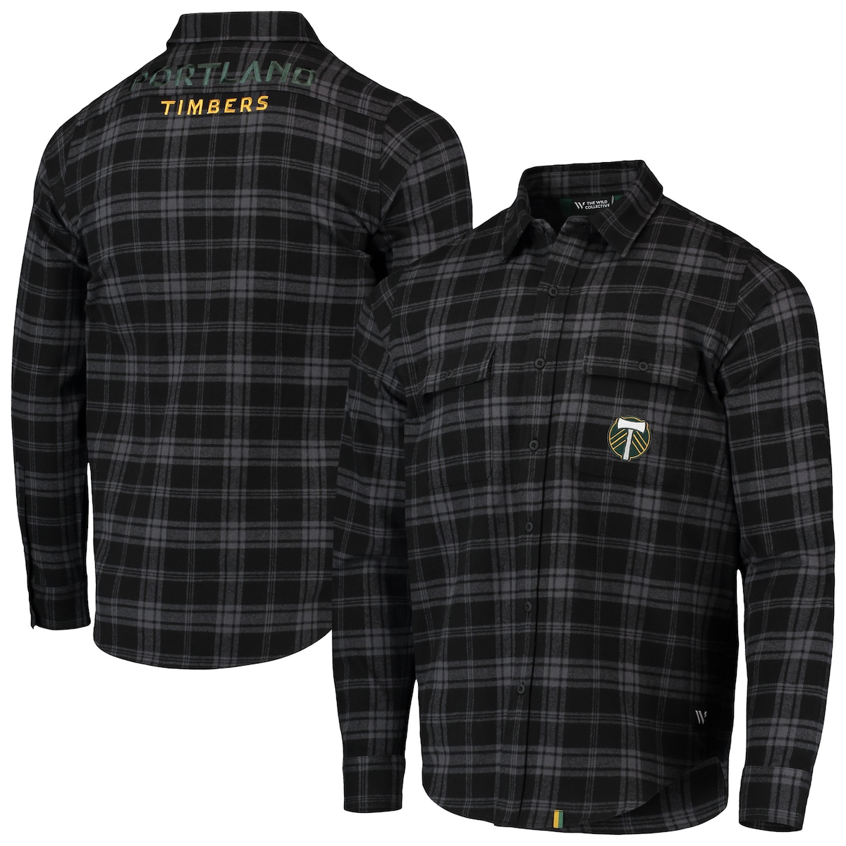 【公式グッズ】MLS ティンバーズ シャツ The Wild Collective メンズ ブラック (WCV S22 Men's Buffalo Check Shirt)