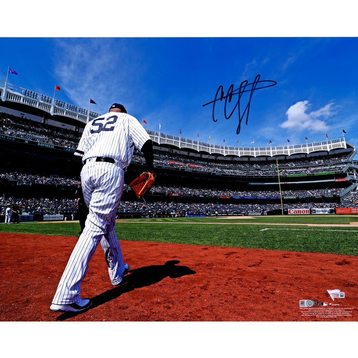 【MLB公式ホログラム付】MLB ヤンキース CC・サバシア 直筆サイン フォト Fanatics Authentic/ファナティクスオーセンティック (16BB72919)
