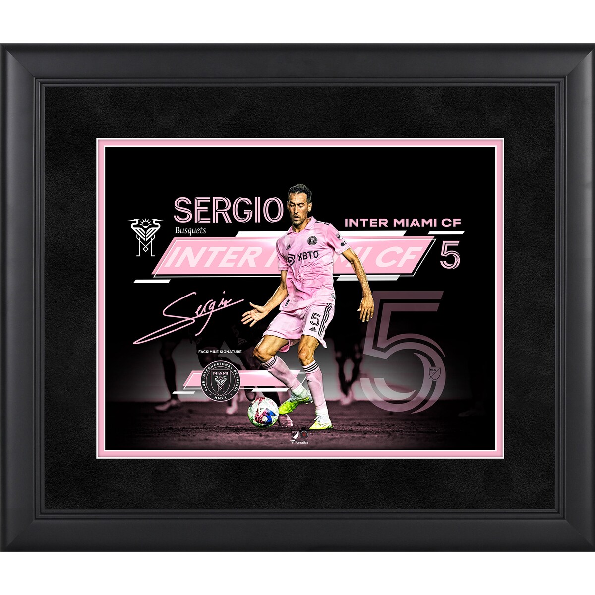 【公式グッズ】MLS インテルマイアミCF ブスケッツ コレクタブルフォト Fanatics ファナティクス オーセンティック (UNS PF31 SC FRAMING 45127)