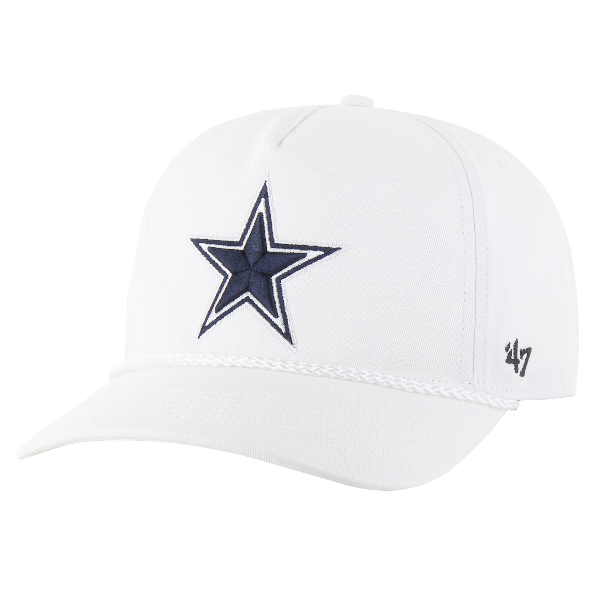 【公式グッズ】NFL カウボーイズ アジャスタブル キャップ '47 /フォーティーセブン メンズ ホワイト (NFL Rope Relaxed Hitch)
