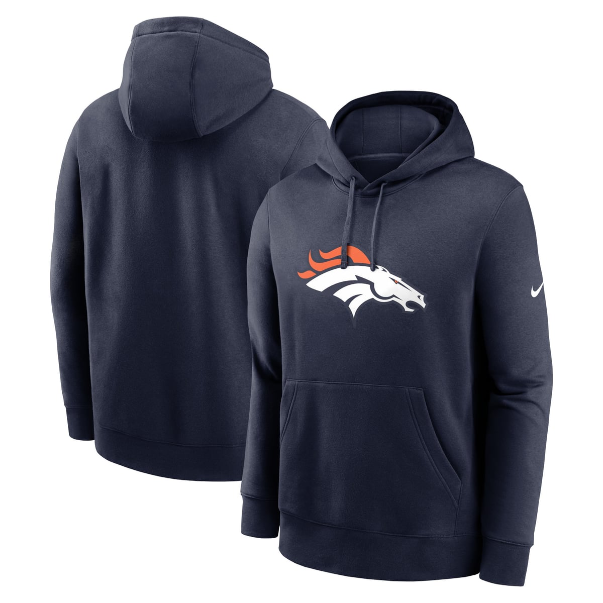 【公式グッズ】NFL ブロンコス プルオーバー パーカー Nike/ナイキ メンズ ネイビー (24 Mens FAN GEAR Nike Club Logo POH)
