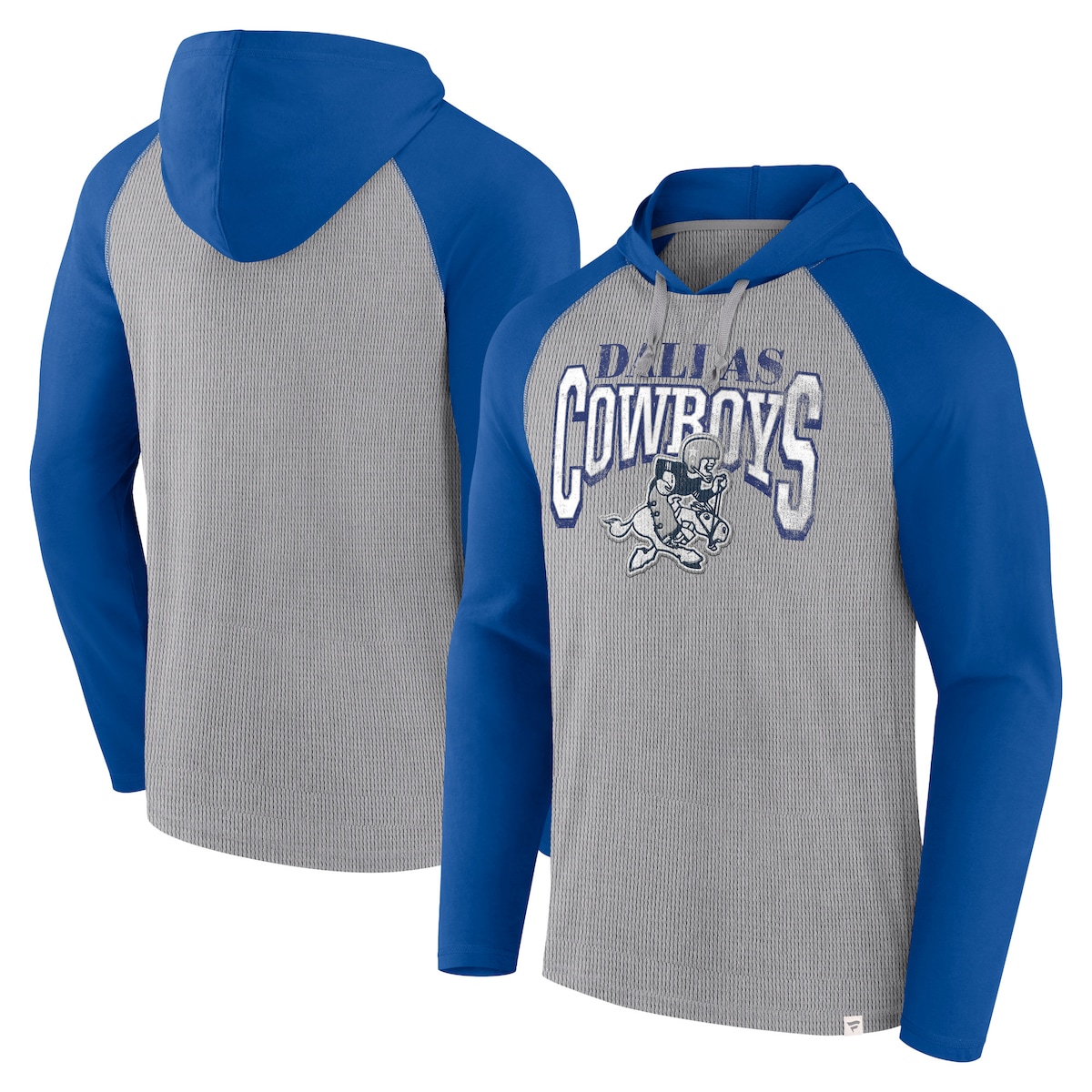 【公式グッズ】NFL カウボーイズ フード付き 長袖 Tシャツ Fanatics/ファナティクス メンズ シルバー (MEN'S FB 24 UNDER CENTER HOODED TEE)|Fanatics公式ストア 店