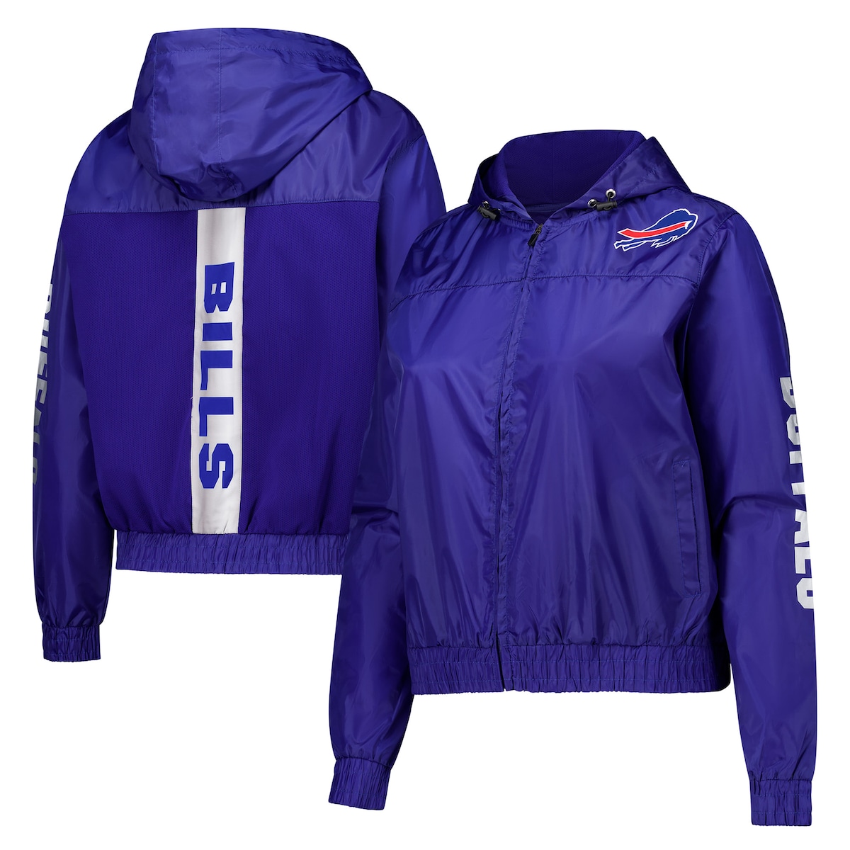 【公式グッズ】NFL ビルズ ジャケット Fanatics/ファナティクス レディース ロイヤル (NYLON POLY JACKET)