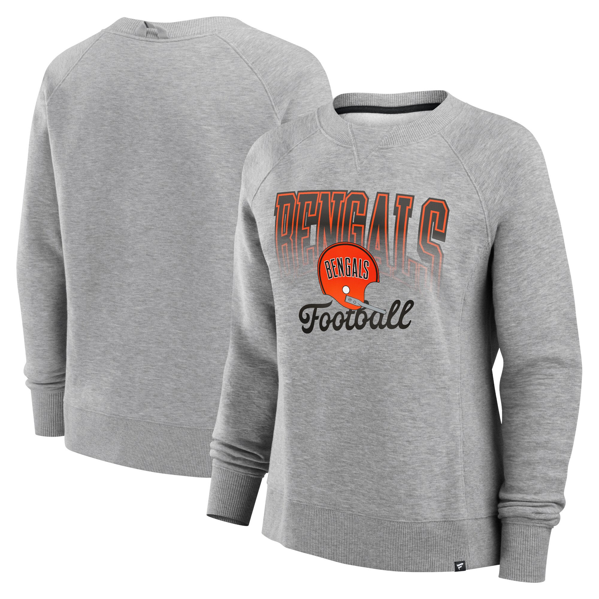 【公式グッズ】NFL ベンガルズ フリース トレーナー Fanatics/ファナティクス レディース ヘザーグレイ (24 Women's Hit Hard Crewneck Fleece)|Fanatics公式ストア 店