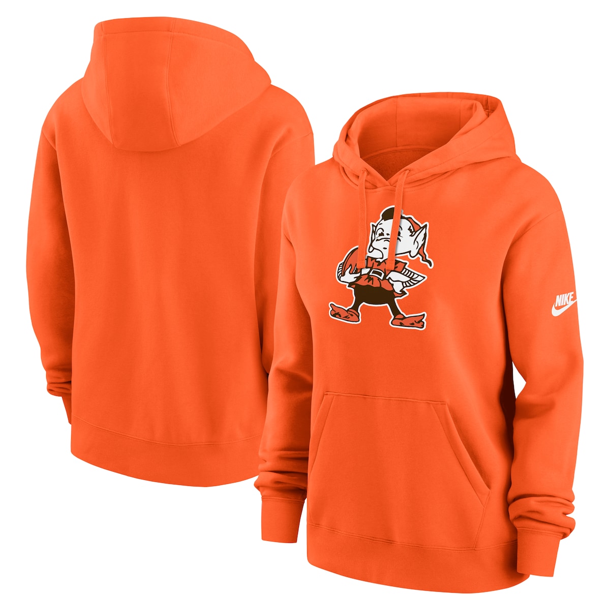【公式グッズ】NFL ブラウンズ プルオーバー パーカー Nike/ナイキ レディース オレンジ (24 Women's Nike Club Fleece Hoodie)