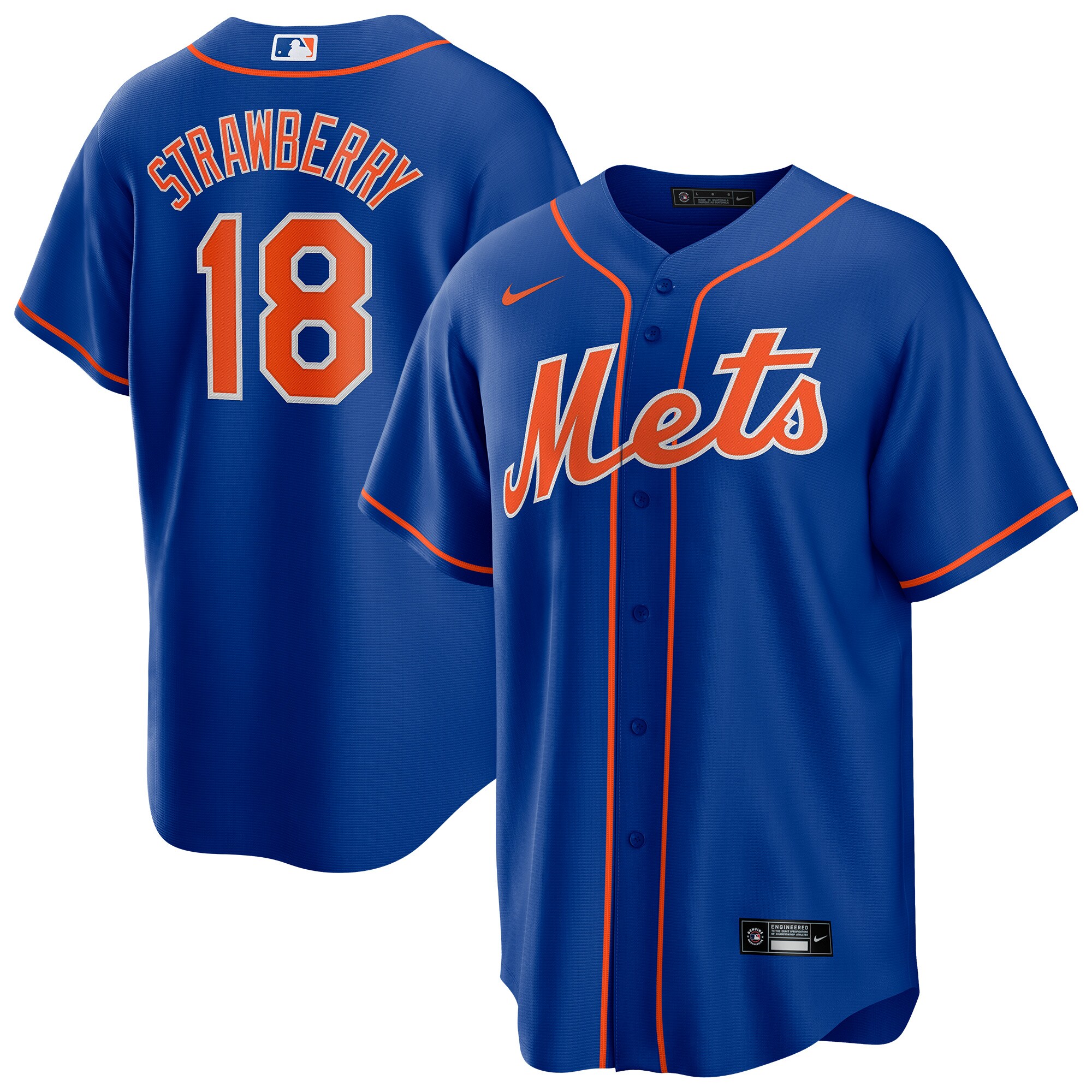 【公式グッズ】MLB メッツ ダリル・ストロベリー レプリカ ユニフォーム Nike/ナイキ メンズ ロイヤル (Men's Nike Replica Player Jerseys - Mets Number Retirements)
