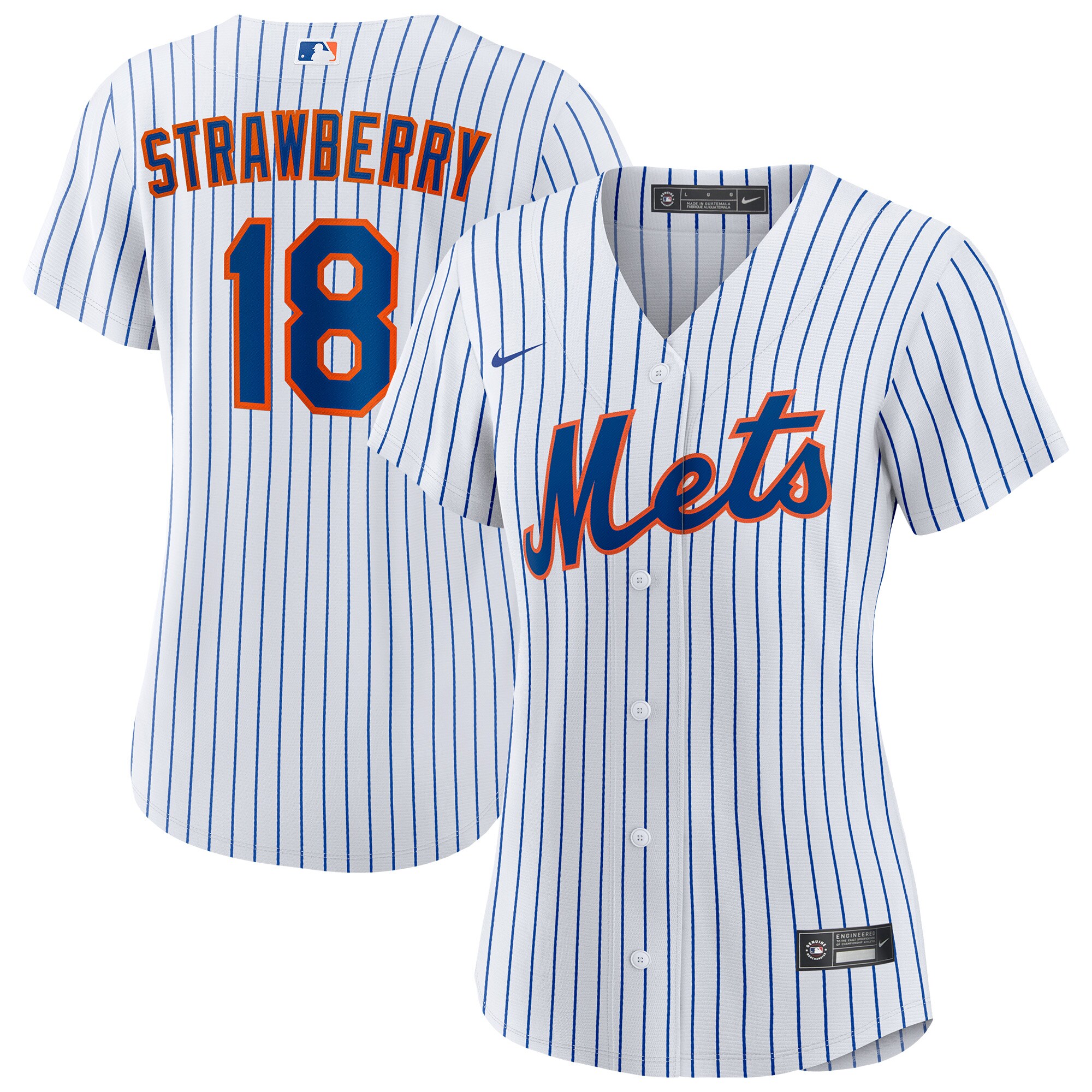 【公式グッズ】MLB メッツ ダリル・ストロベリー ホーム ユニフォーム （レプリカ） Nike/ナイキ レディース ホワイト (Women's Nike Replica Player Jerseys - Mets Number Retirements)