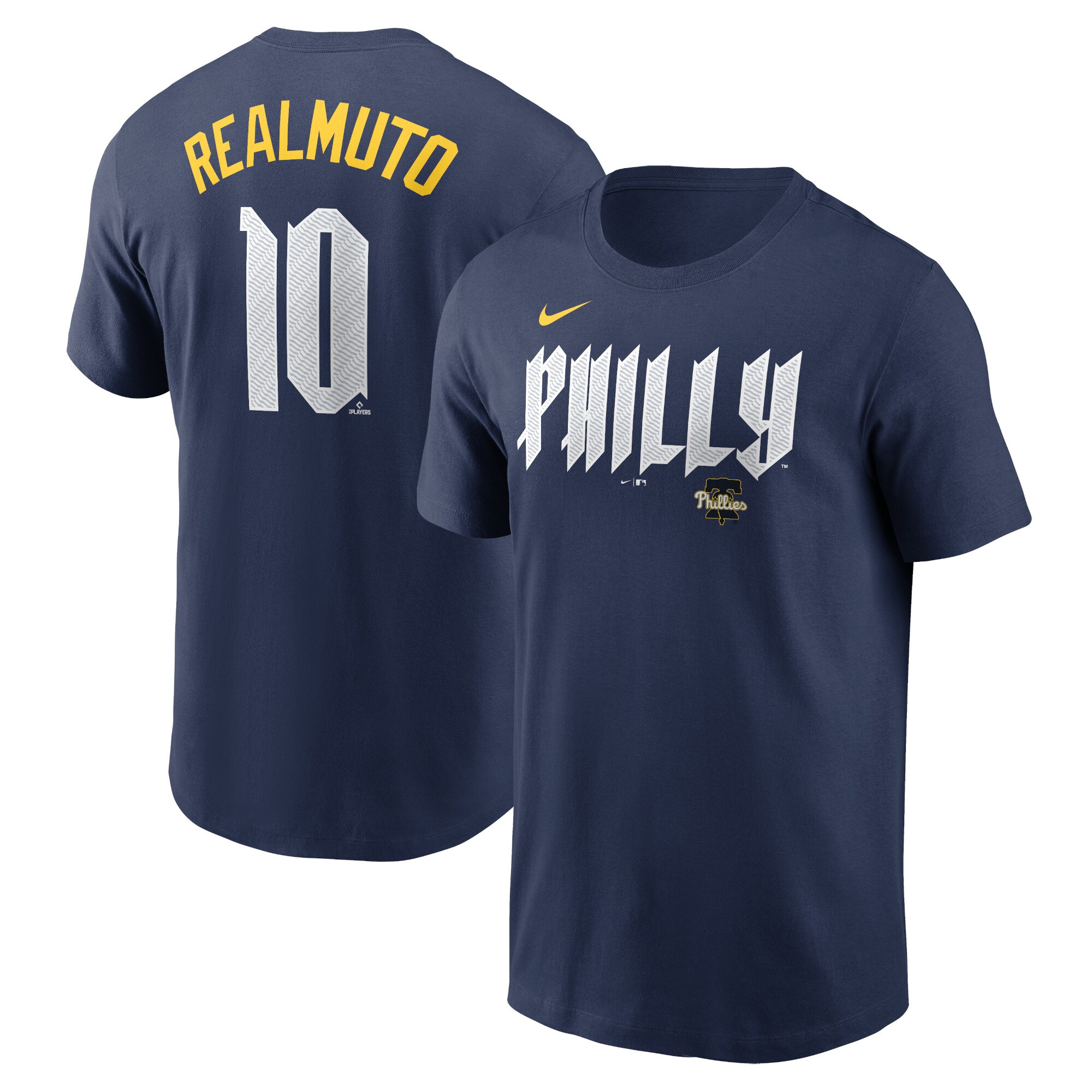 【公式グッズ】MLB フィリーズ J.T.レルムート ネーム&ナンバー Tシャツ Nike/ナイキ メンズ ネイビー (2025 Nike Fuse N&N Men's City Connect - Carryover)