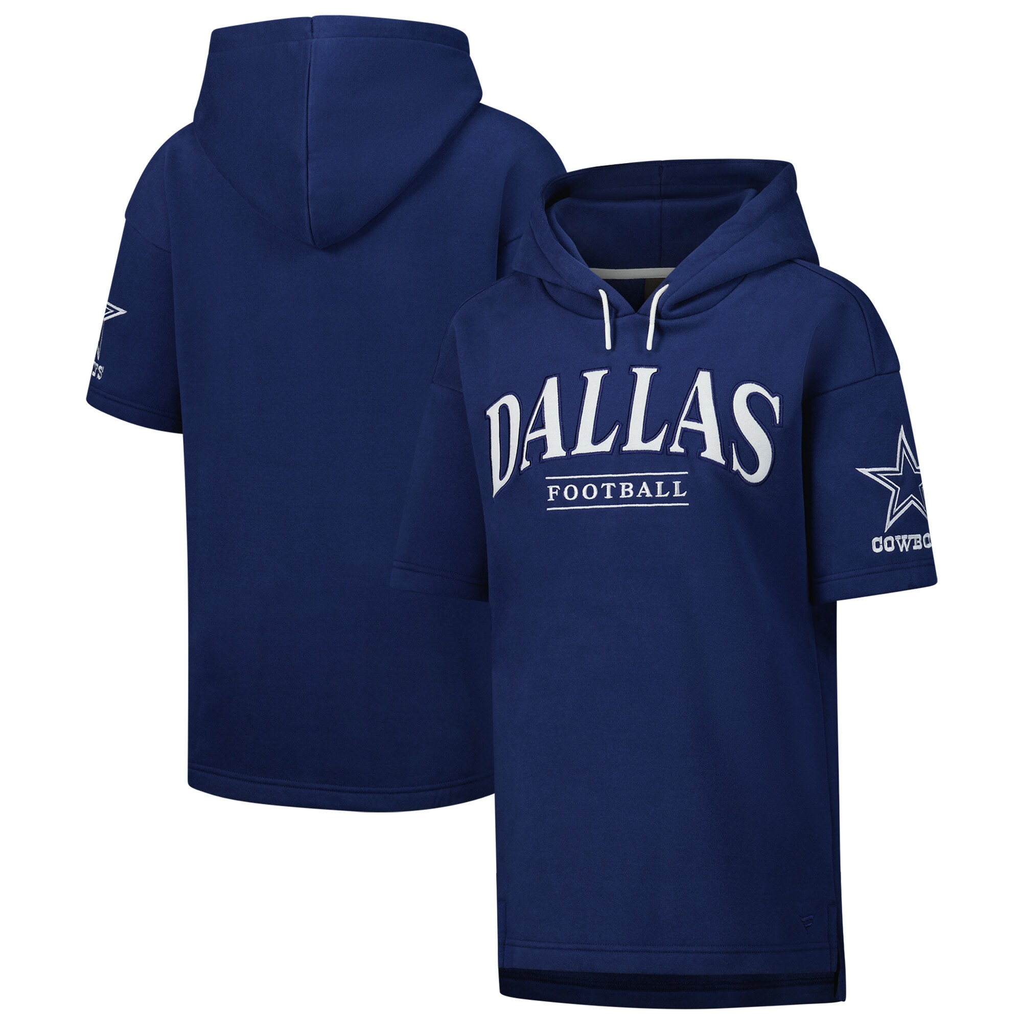 【公式グッズ】NFL カウボーイズ 半袖 パーカー Fanatics/ファナティクス ネイビー (24 MENS Elements Signature SS Hood)