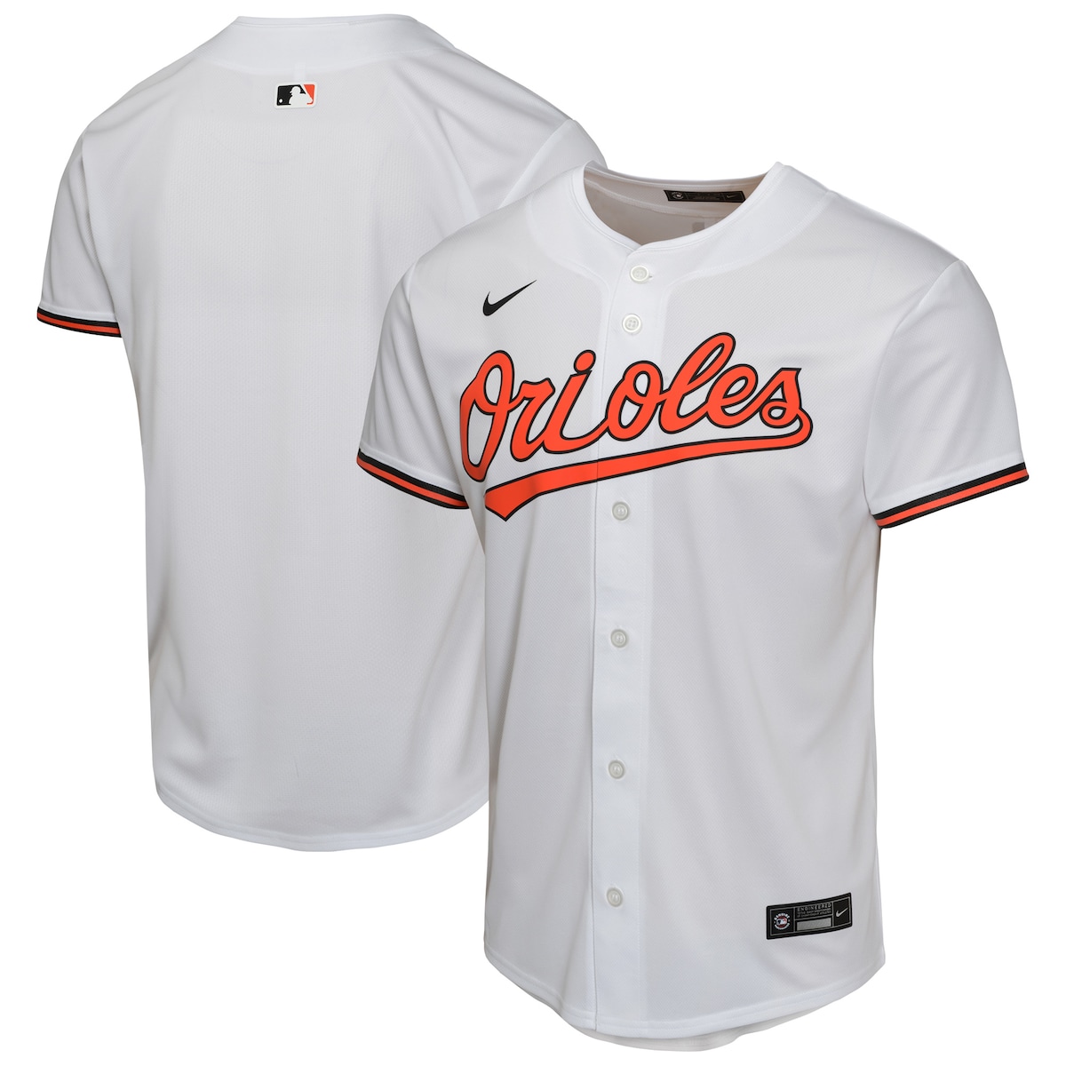 【公式グッズ】MLB オリオールズ ホーム ユニフォーム Nike/ナイキ キッズサイズ ホワイト (HOME GAME JERSEY -BLANK)