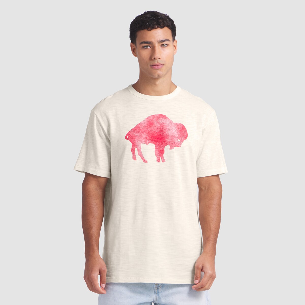 【公式グッズ】NFL ビルズ Tシャツ Fanatics/ファナティクス メンズ クリーム (Fanatics Punt Block Slub SST)