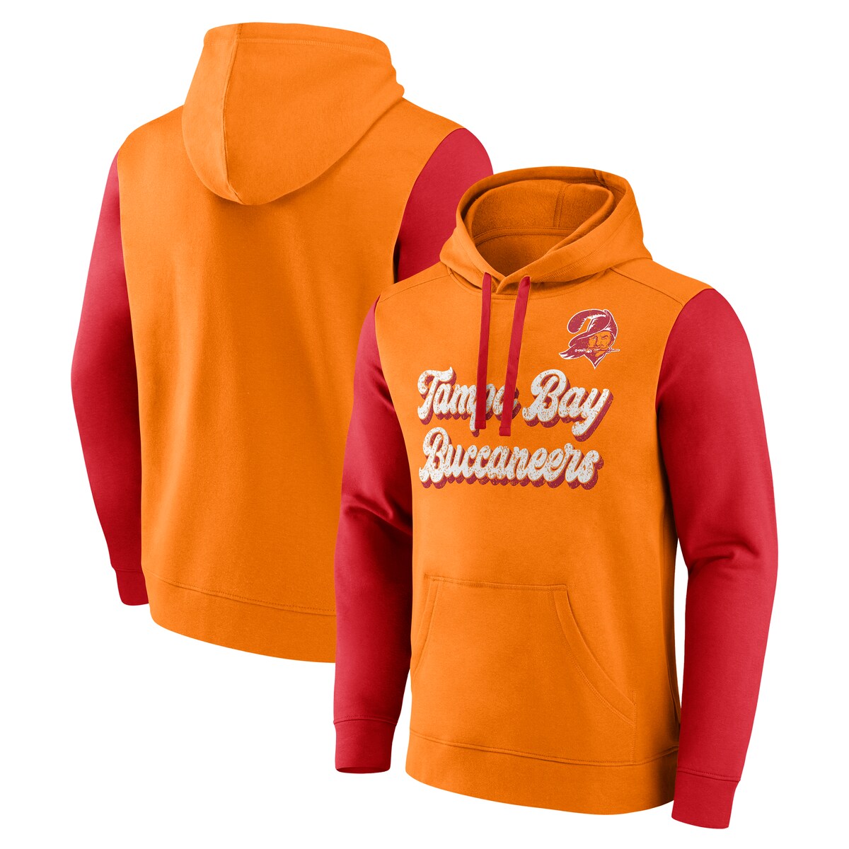 【公式グッズ】NFL バッカニアーズ フリース パーカー Fanatics/ファナティクス メンズ オレンジ (NFL Upgraded Cotton Fleece Pullover Hood)｜Fanatics公式ストア 店