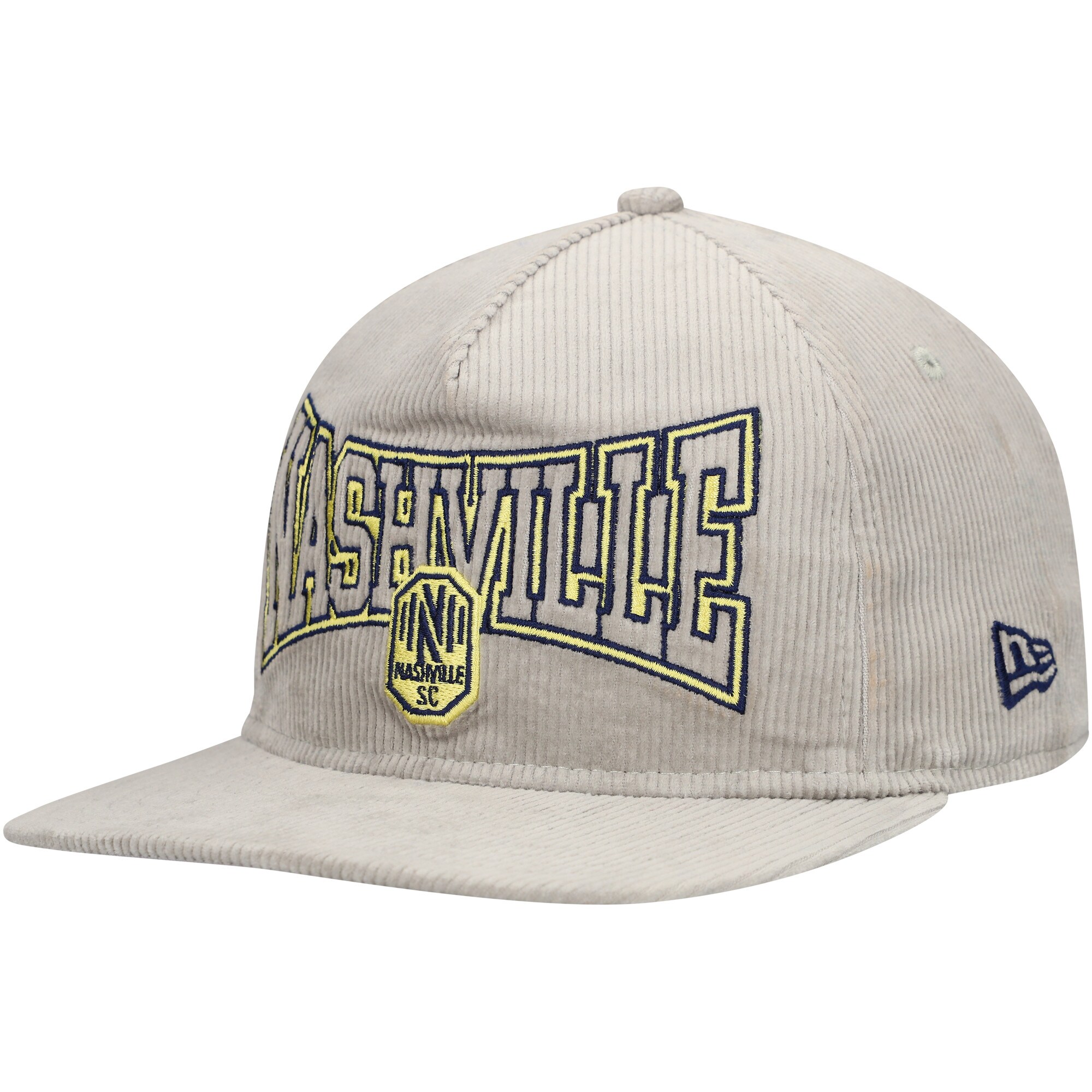 【公式グッズ】MLS ナッシュビル・SC アジャスタブル キャップ New Era/ニューエラ メンズ グレイ (NWE F24 Men's Corduroy Golfer)｜Fanatics公式ストア 店