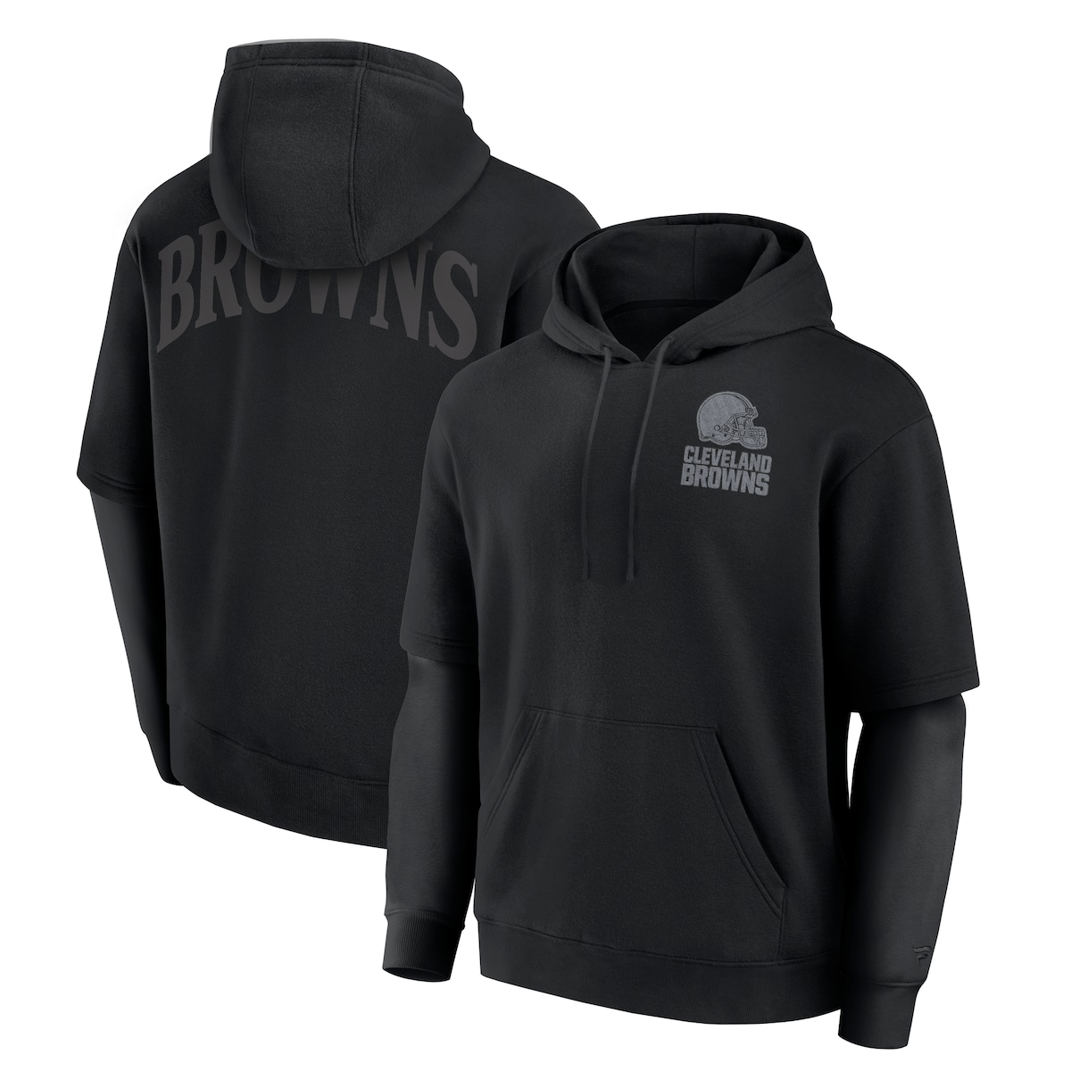 【公式グッズ】NFL ブラウンズ プルオーバー パーカー Fanatics/ファナティクス ブラック (24 MENS Elements Signature Cotton POH)