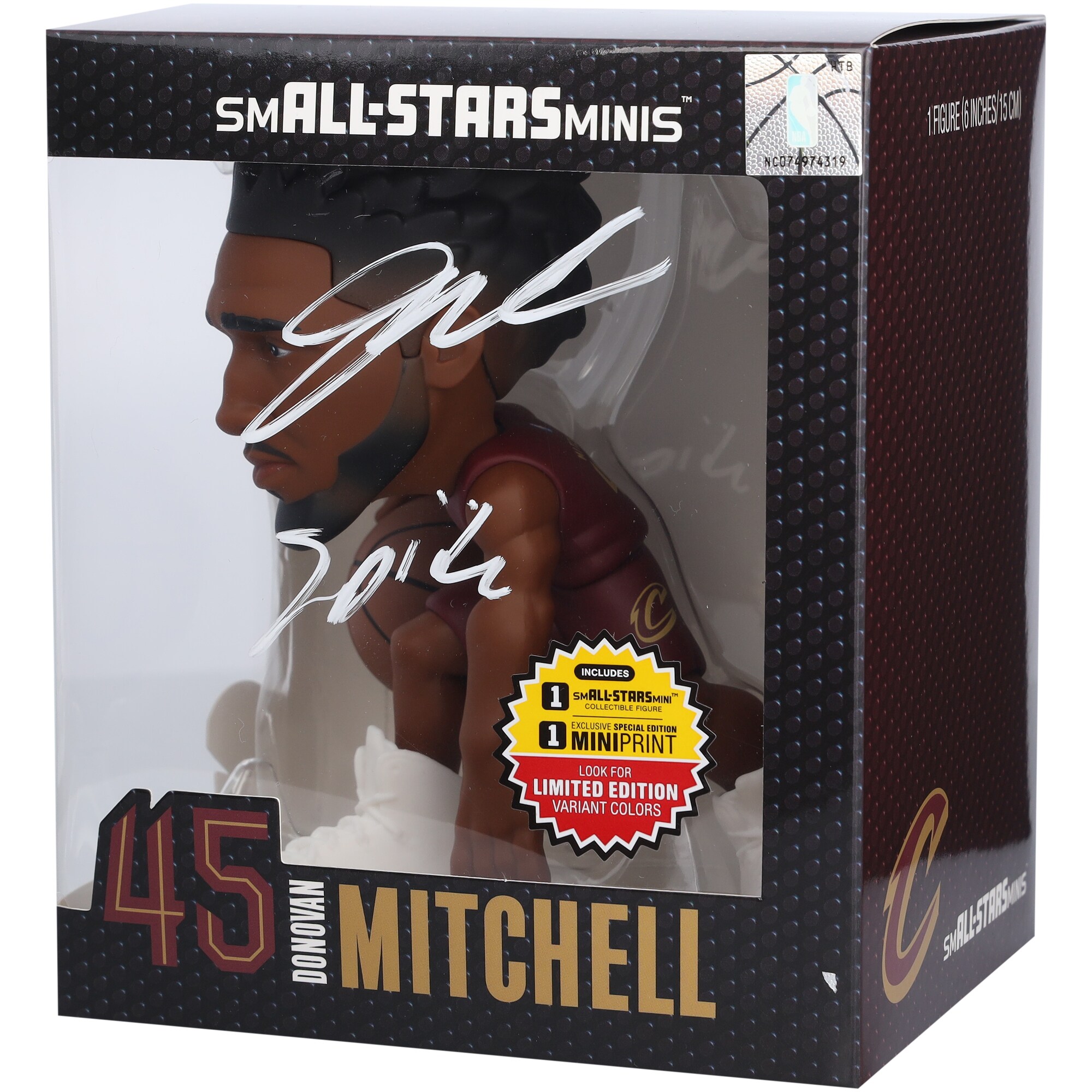 【公式シリアル番号付】NBA キャバリアーズ ドノバン・ミッチェル 直筆サイン フィギュア Fanatics Authentic/ファナティクスオーセンティック (AUT FIGURINE 45259)