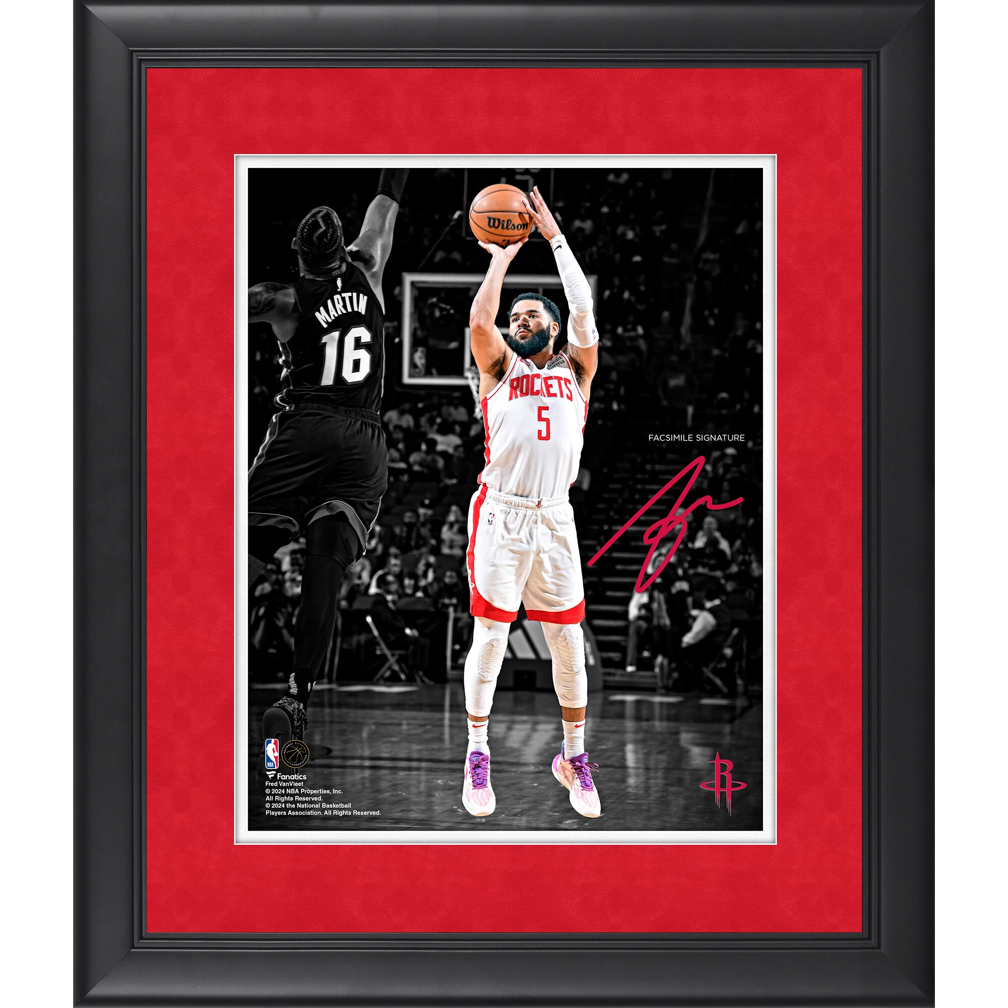 【公式グッズ】NBA ロケッツ フレッド・ヴァンブリート コレクタブルフォト（11インチx14インチ） Fanatics Authentic/ファナティクスオーセンティック (UNS FR NBA PF31 45317)