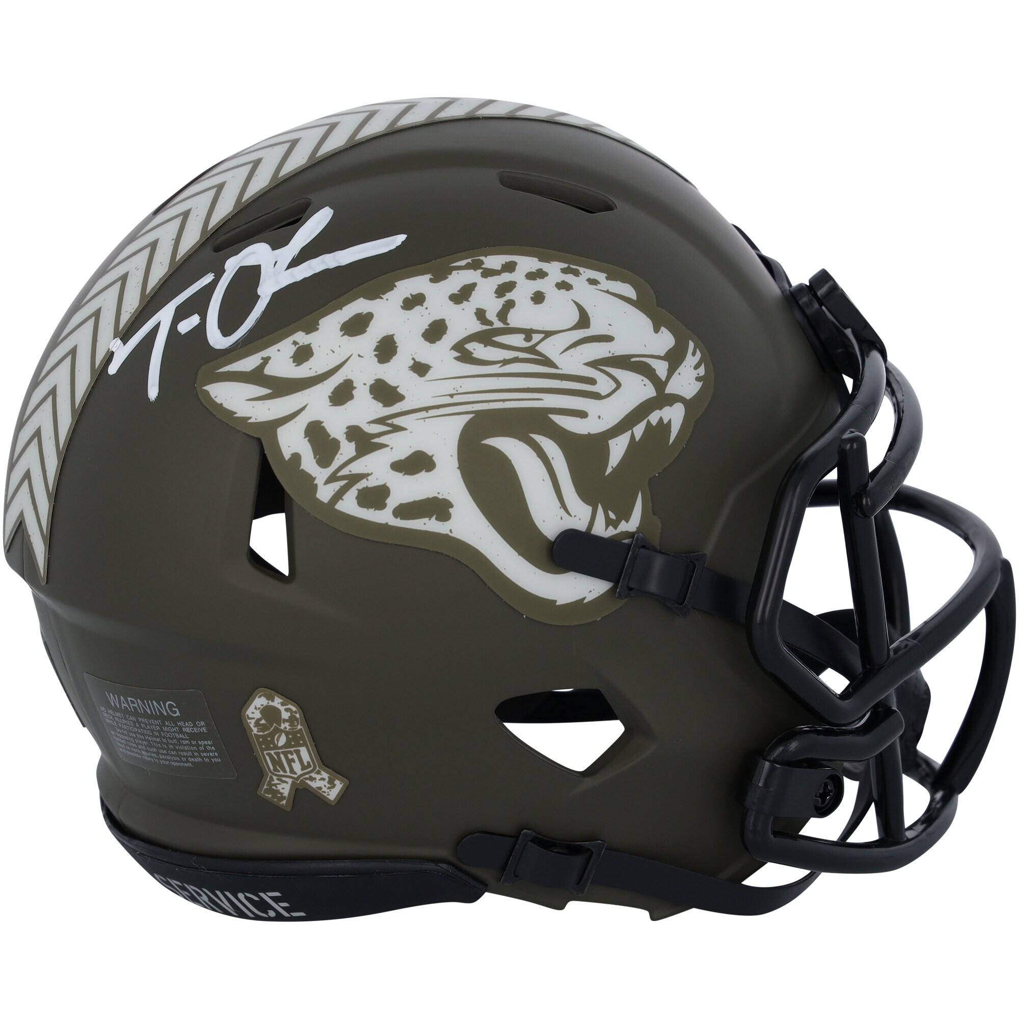 【公式シリアル番号付】NFL ジャガーズ トレバー・ローレンス 直筆サイン ミニヘルメット Fanatics Authentic/ファナティクスオーセンティック (AUT NFL MINI HELMET COLOR SWATCH)