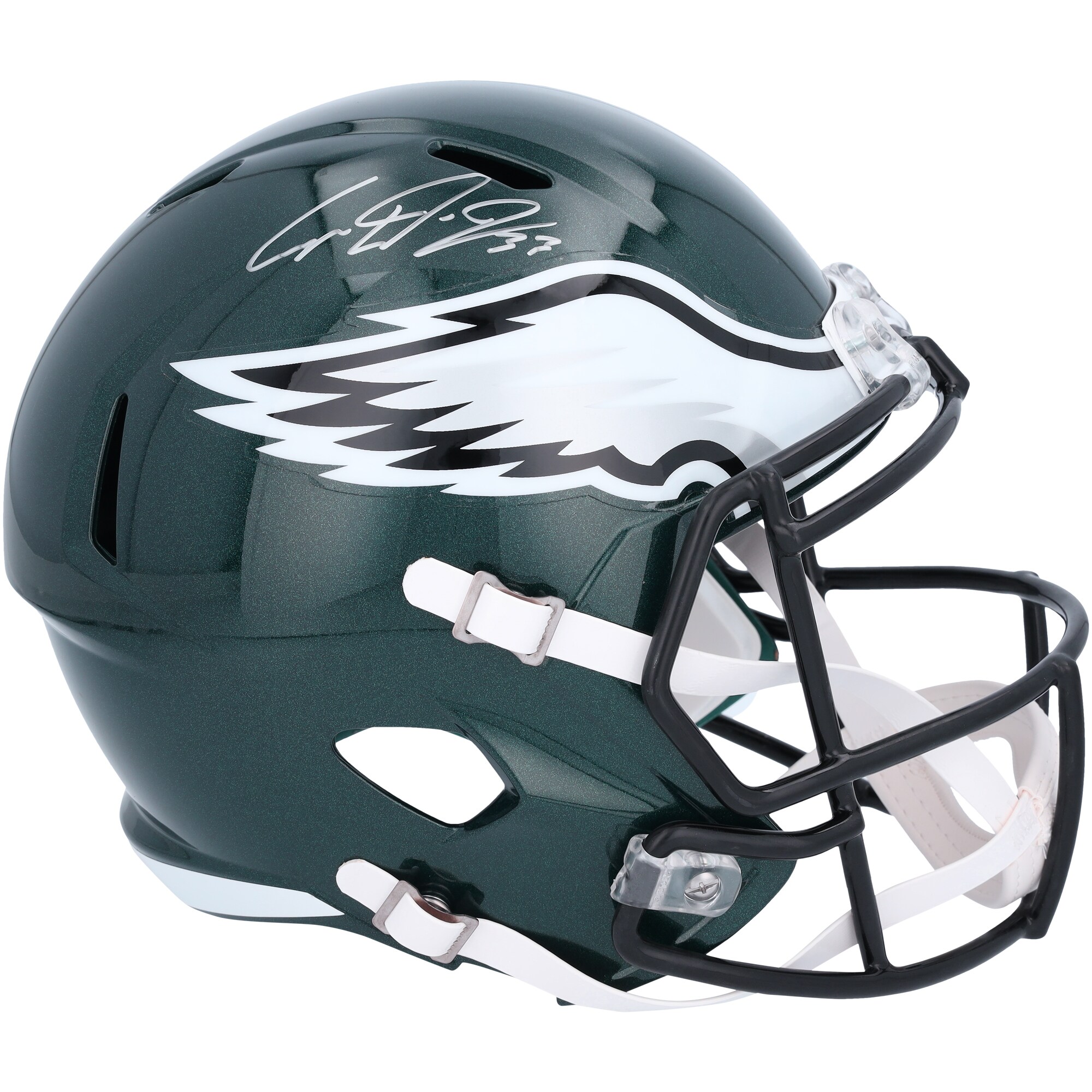 【公式シリアル番号付】NFL イーグルス クーパー・デジャン 直筆サイン ヘルメット Fanatics Authentic/ファナティクスオーセンティック (AUT 24 NFL DRAFT REP HELMET 45385)