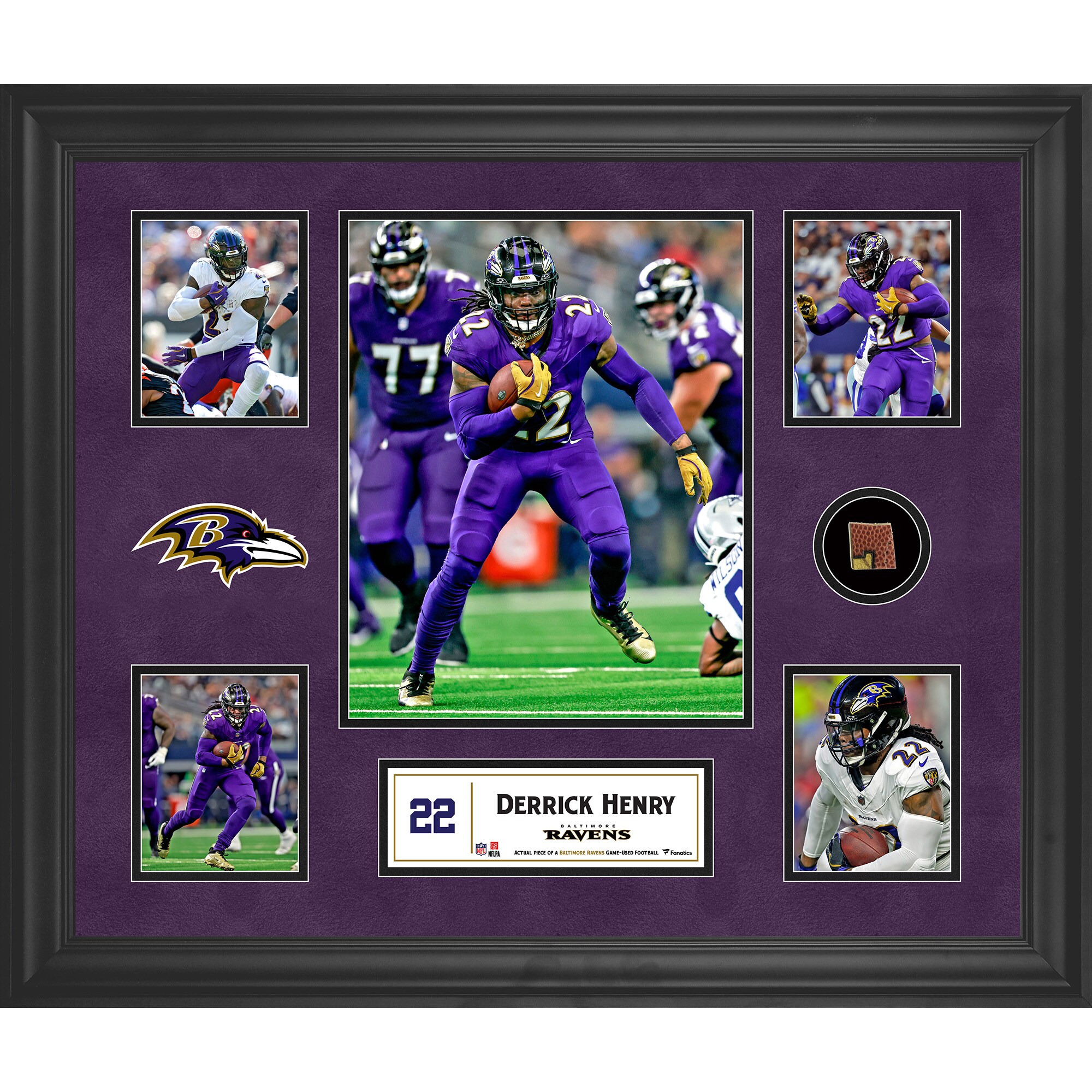 【公式グッズ】NFL レイブンズ デリック・ヘンリー コレクタブルフォト Fanatics Authentic/ファナティクスオーセンティック (UNS FR GU NFL PF05 COLLAGE 45589)