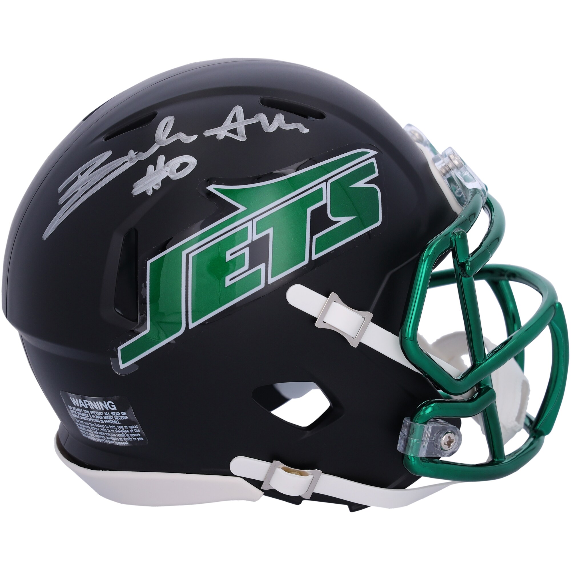 【公式シリアル番号付】NFL ジェッツ ブレイロン・アレン 直筆サイン ミニヘルメット Fanatics Authentic/ファナティクスオーセンティック (AUT MINI HELMET 45616)