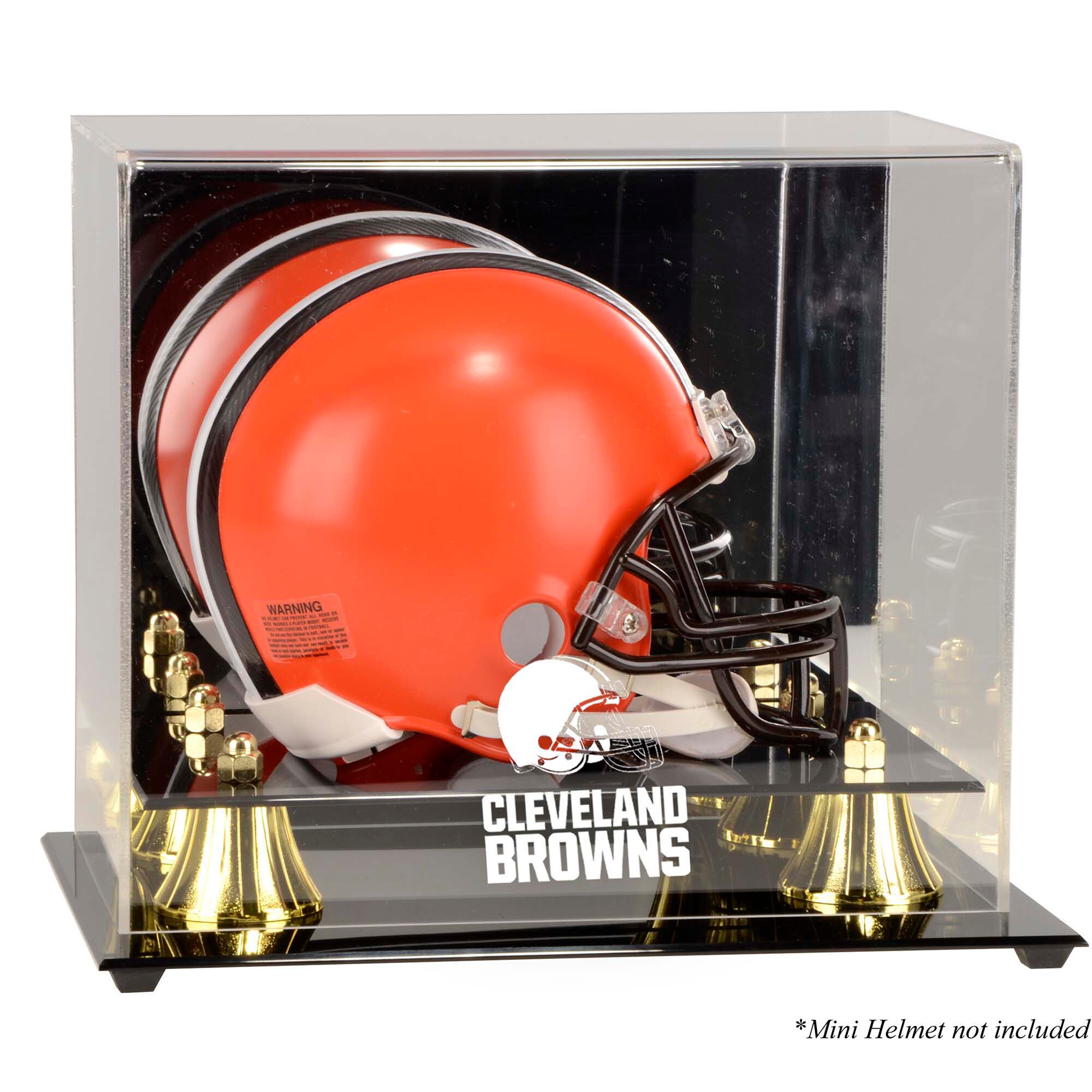 【公式グッズ】NFL ブラウンズ コレクタブル用 ミニヘルメットケース Fanatics Authentic/ファナティクスオーセンティック (Golden Classic Mini Helmet Display Case NFL)|Fanatics公式ストア 店