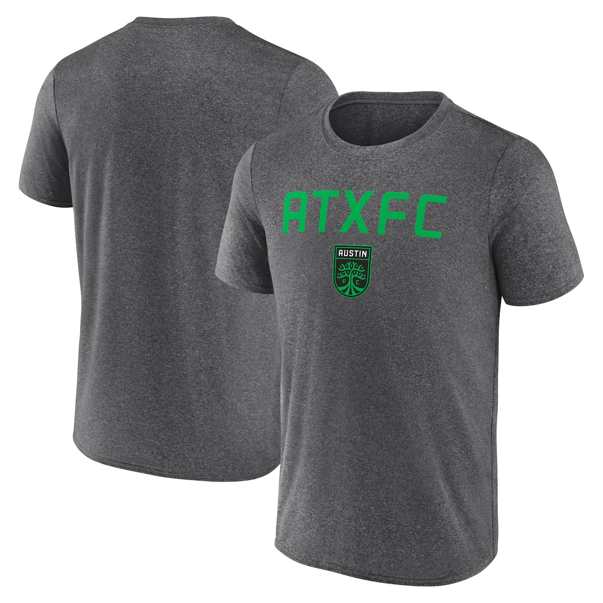 【公式グッズ】MLS オースティンFC Tシャツ Fanatics/ファナティクス メンズ ヘザーチャコール (EX 25 MLS Fanatics Drop Kick Poly SS Tee)