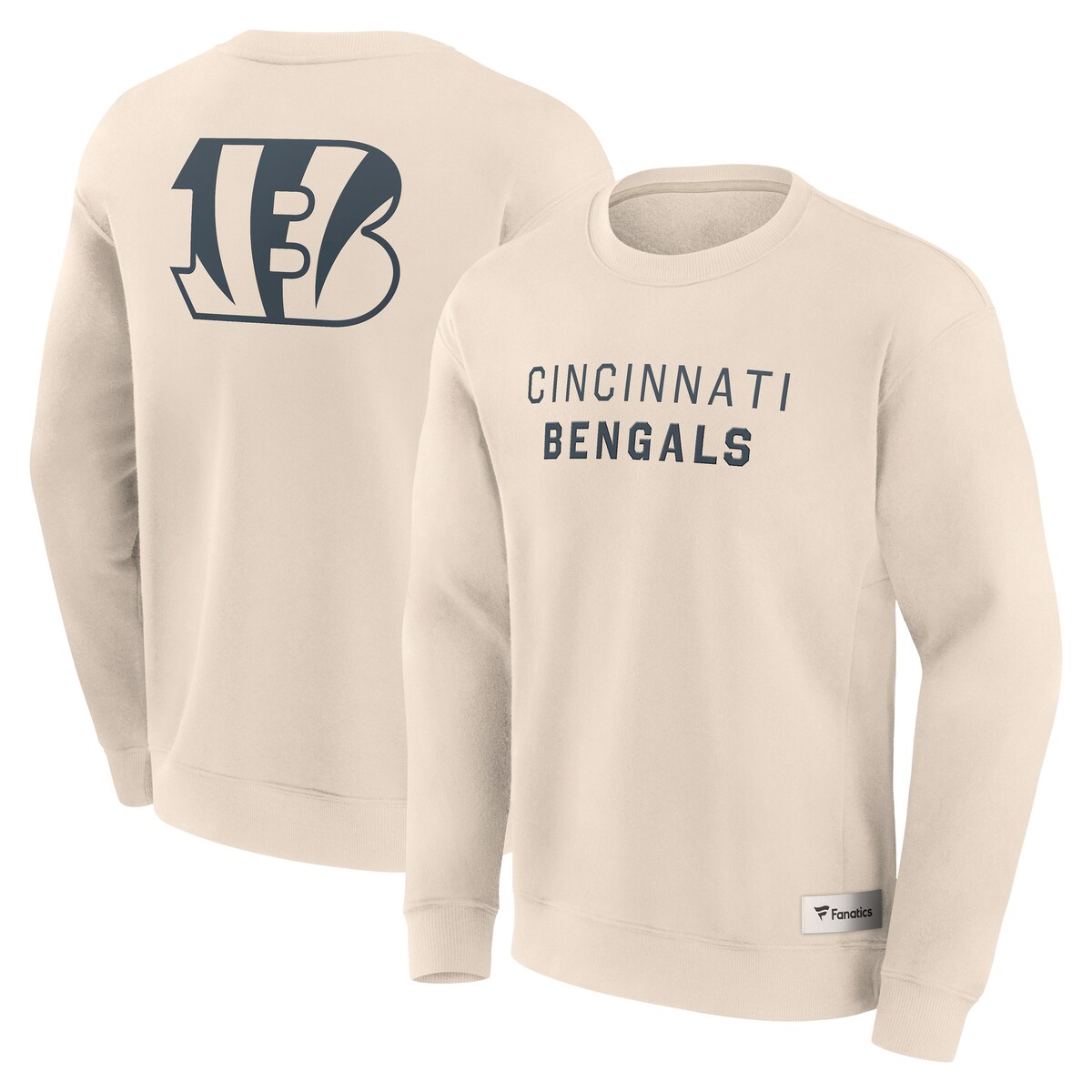 【公式グッズ】NFL ベンガルズ トレーナー Fanatics/ファナティクス メンズ クリーム (25 MENS Elements FUTURE GROUND LETTERING Signature CREW)