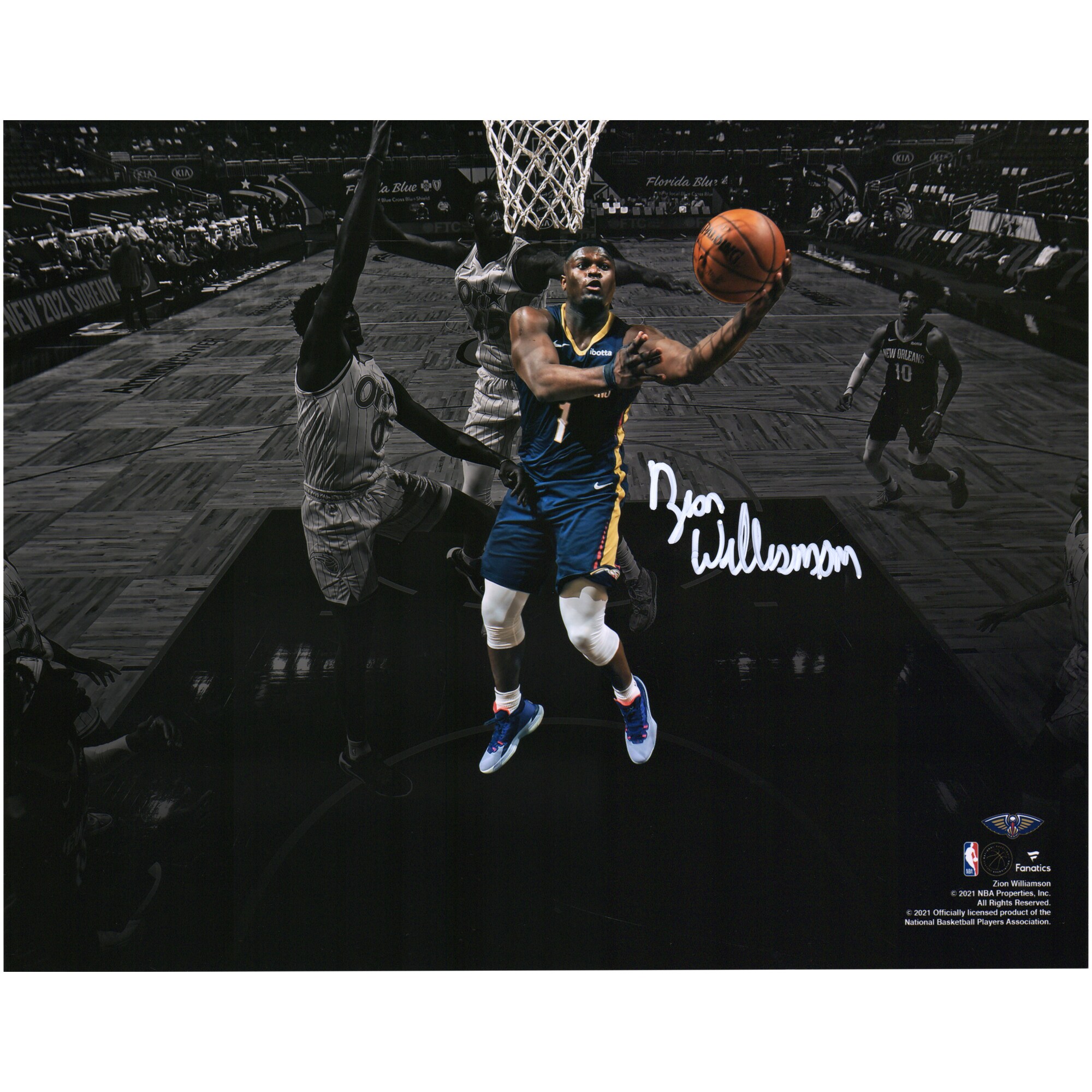 【公式シリアル番号付】NBA ペリカンズ ザイオン・ウィリアムソン 直筆サイン フォト （11x14） Fanatics Authentic/ファナティクスオーセンティック (Aut 11x14 712021)