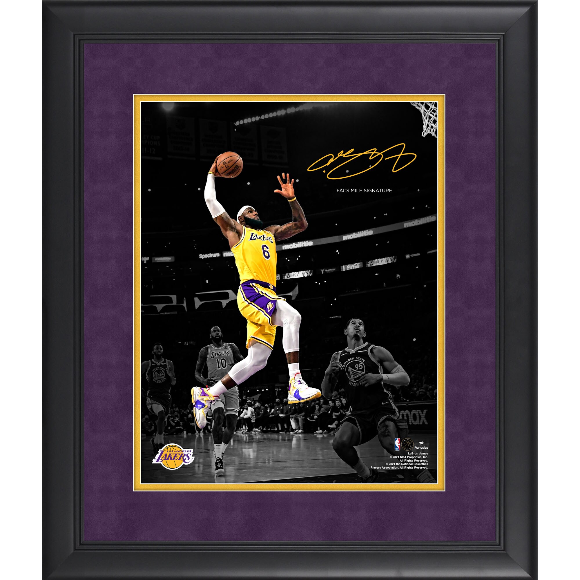 【公式グッズ】NBA レイカーズ レブロン・ジェームズ コレクタブルフォト（11インチx14インチ） Fanatics Authentic/ファナティクスオーセンティック (UNS FR NBA PF31 11X14 PHOTO)
