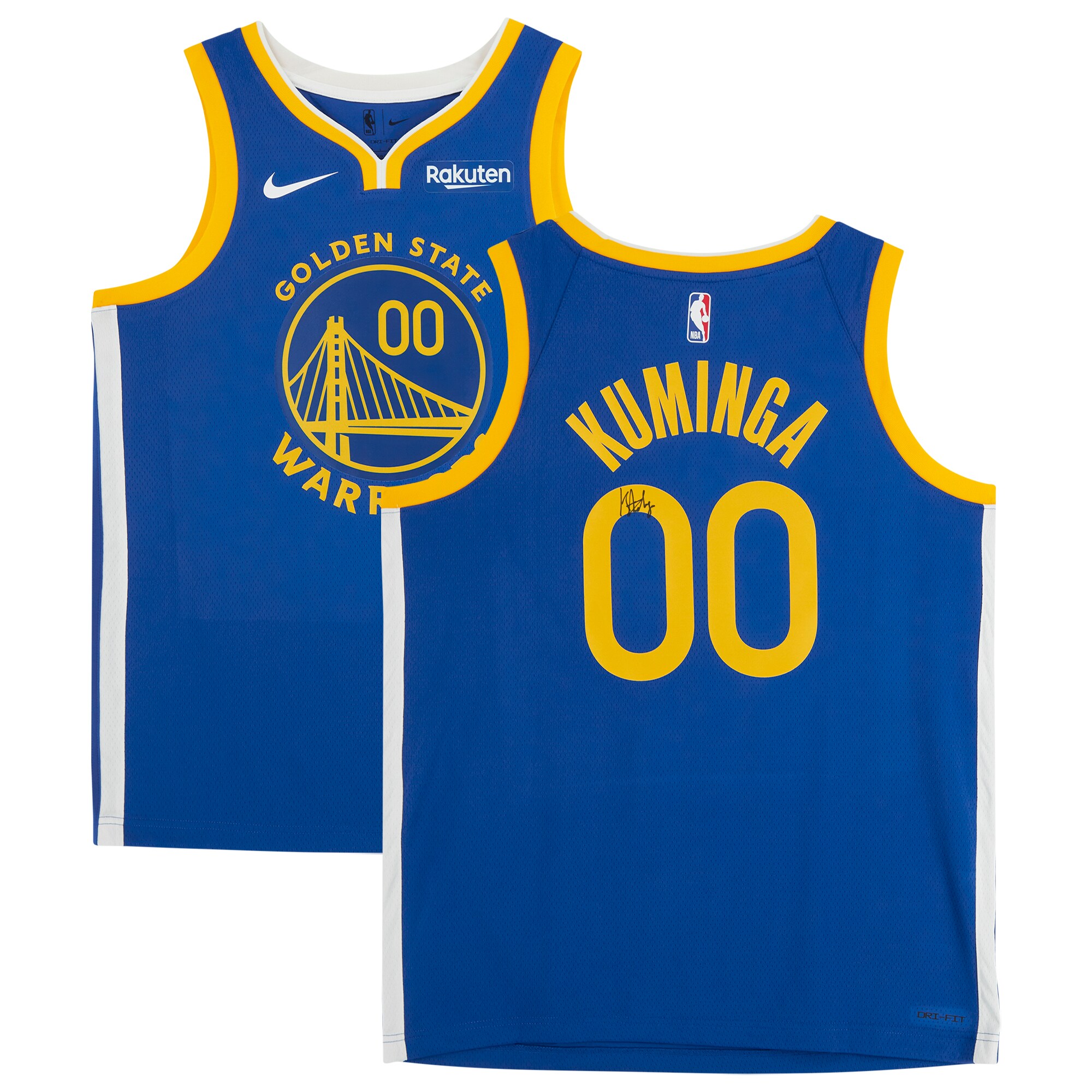 【公式シリアル番号付】NBA ウォリアーズ ジョナサン・クミンガ 直筆サイン ユニフォーム Fanatics Authentic/ファナティクスオーセンティック (AUT BK JERSEY 44795)