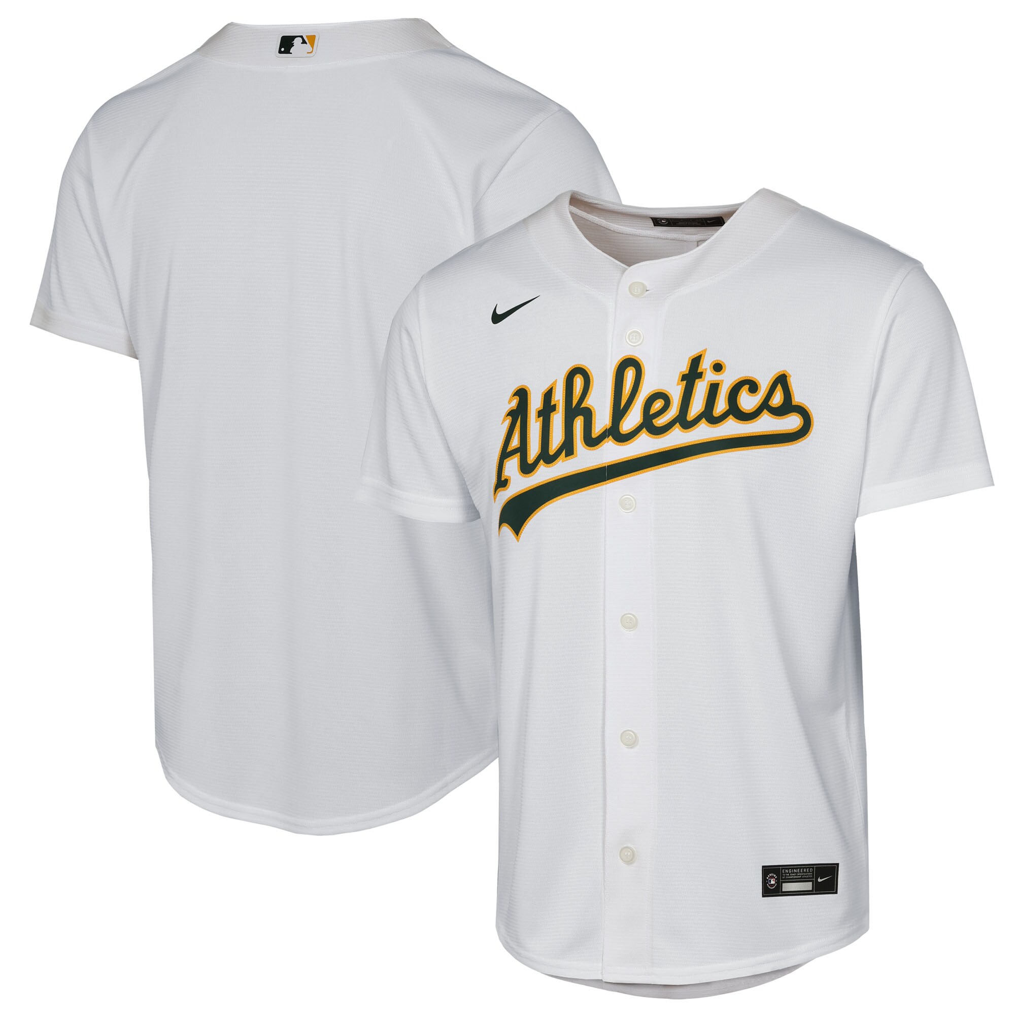 【公式グッズ】MLB アスレチックス ホーム ユニフォーム （レプリカ） Nike/ナイキ キッズサイズ ホワイト (2025 Youth Replica 2.0 Blank Jerseys) 12,943円