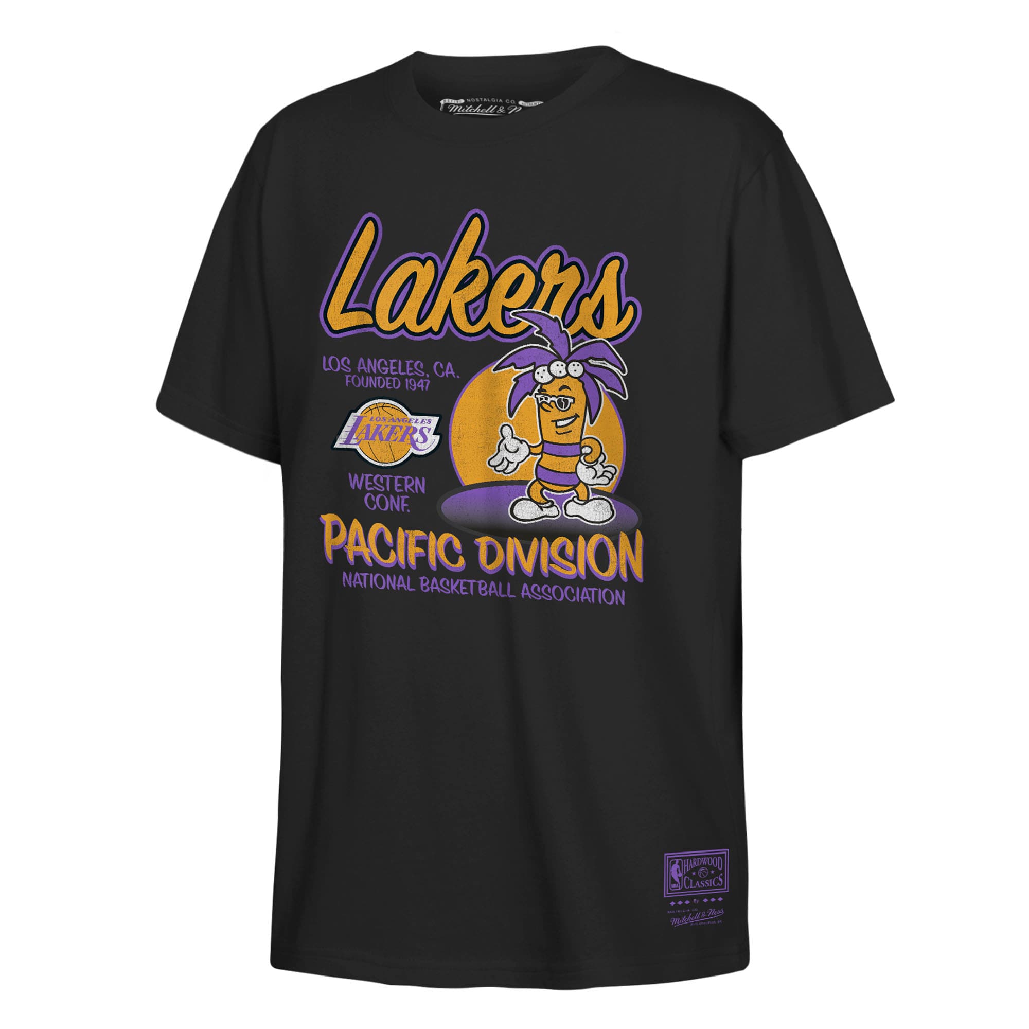 希少 ナイキ NBA レイカーズ 半袖 シャツ ブラック XL Lサイズのみ］ナイキ NBA LAL コートサイドTシャツ レイカーズ