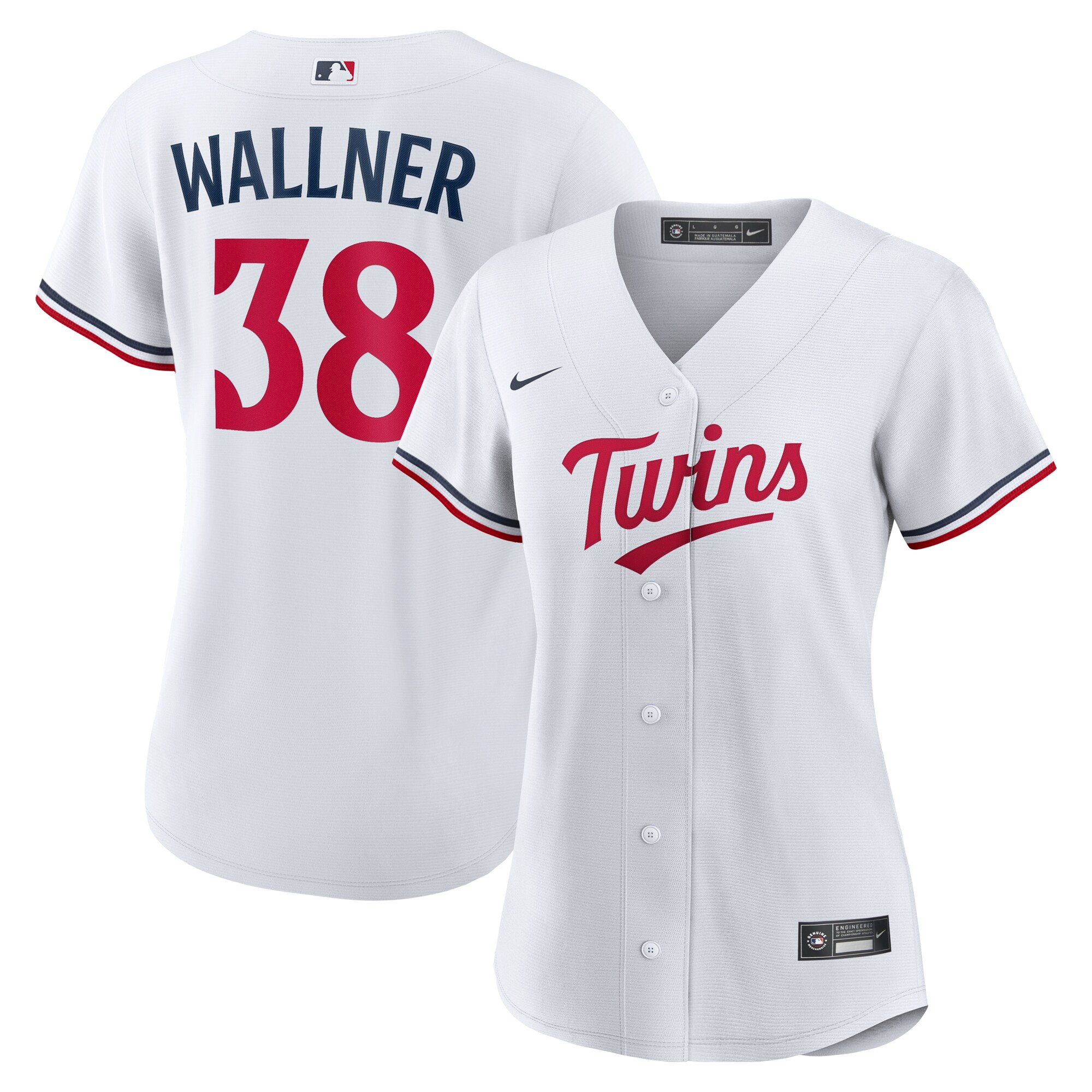 【公式グッズ】MLB ツインズ マット・ウォルナー ホーム ユニフォーム (レプリカ) Nike/ナイキ レディース ホワイト (Women's Nike 1.0 Replica Player Jersey)|Fanatics公式ストア 店