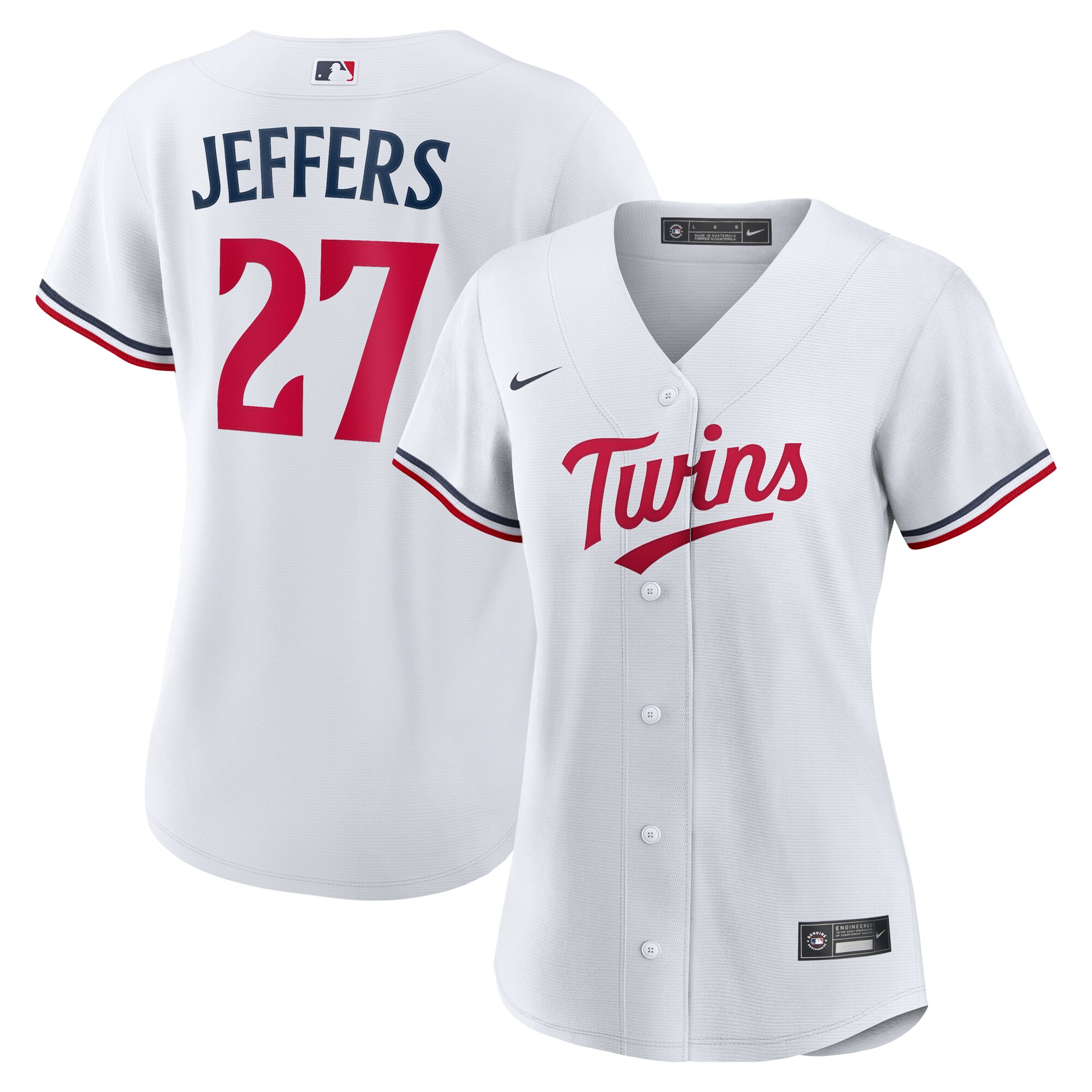 【公式グッズ】MLB ツインズ ライアン・ジェファーズ ホーム ユニフォーム （レプリカ） Nike/ナイキ レディース ホワイト (Women's Nike 1.0 Replica Player Jersey) 22,603円