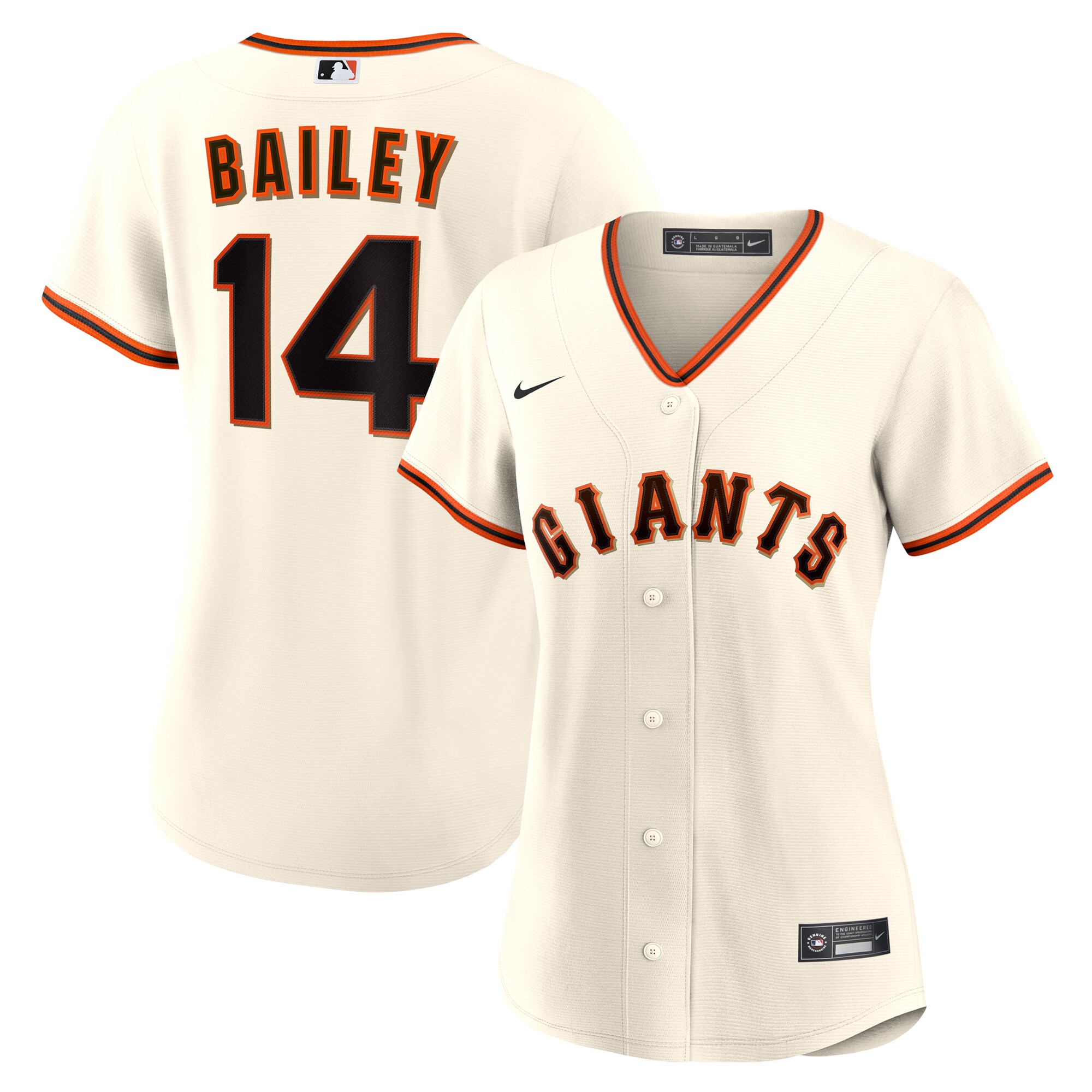 【公式グッズ】MLB ジャイアンツ パトリック・ベイリー ホーム ユニフォーム （レプリカ） Nike/ナイキ レディース クリーム (Women's Nike 1.0 Replica Player Jersey)