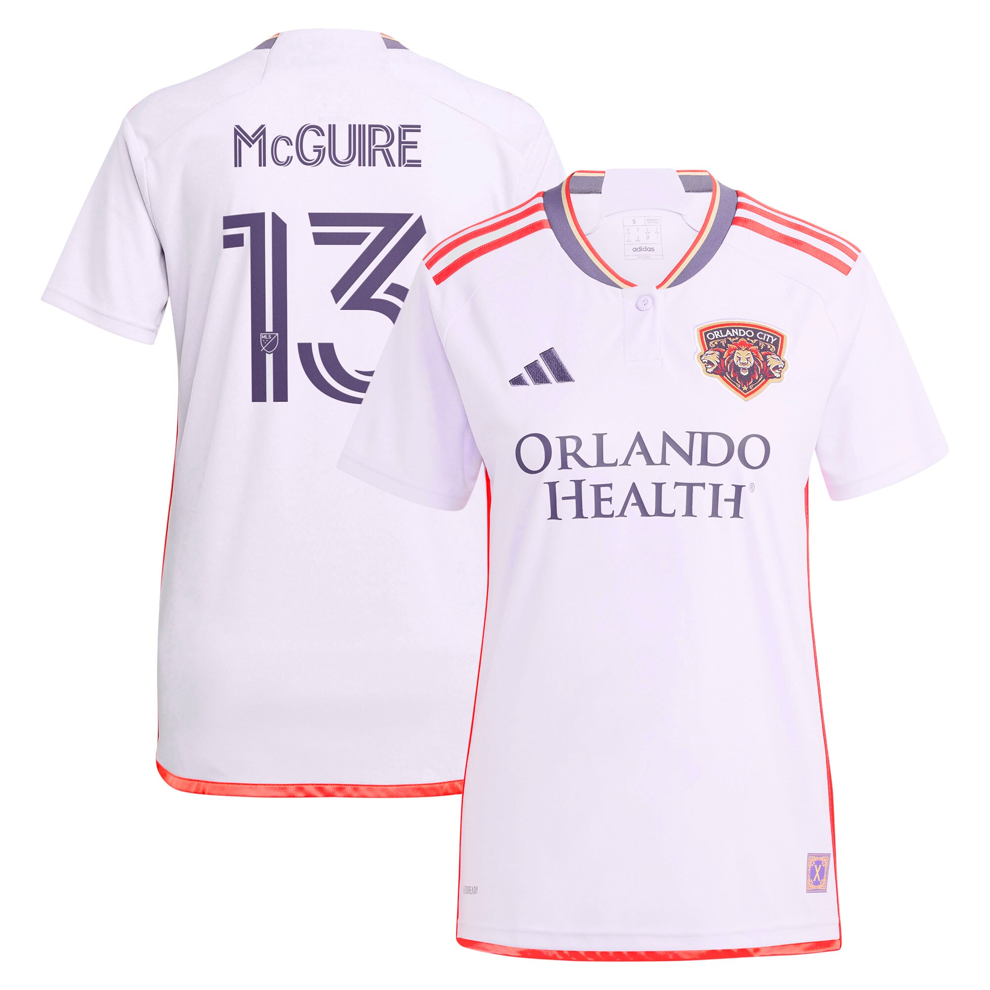 【公式グッズ】MLS オーランド・シティSC ダンカン・マグワイア レプリカ ユニフォーム Adidas/アディダス レディース パープル (2025 Women's MLS Replica Player Jersey)