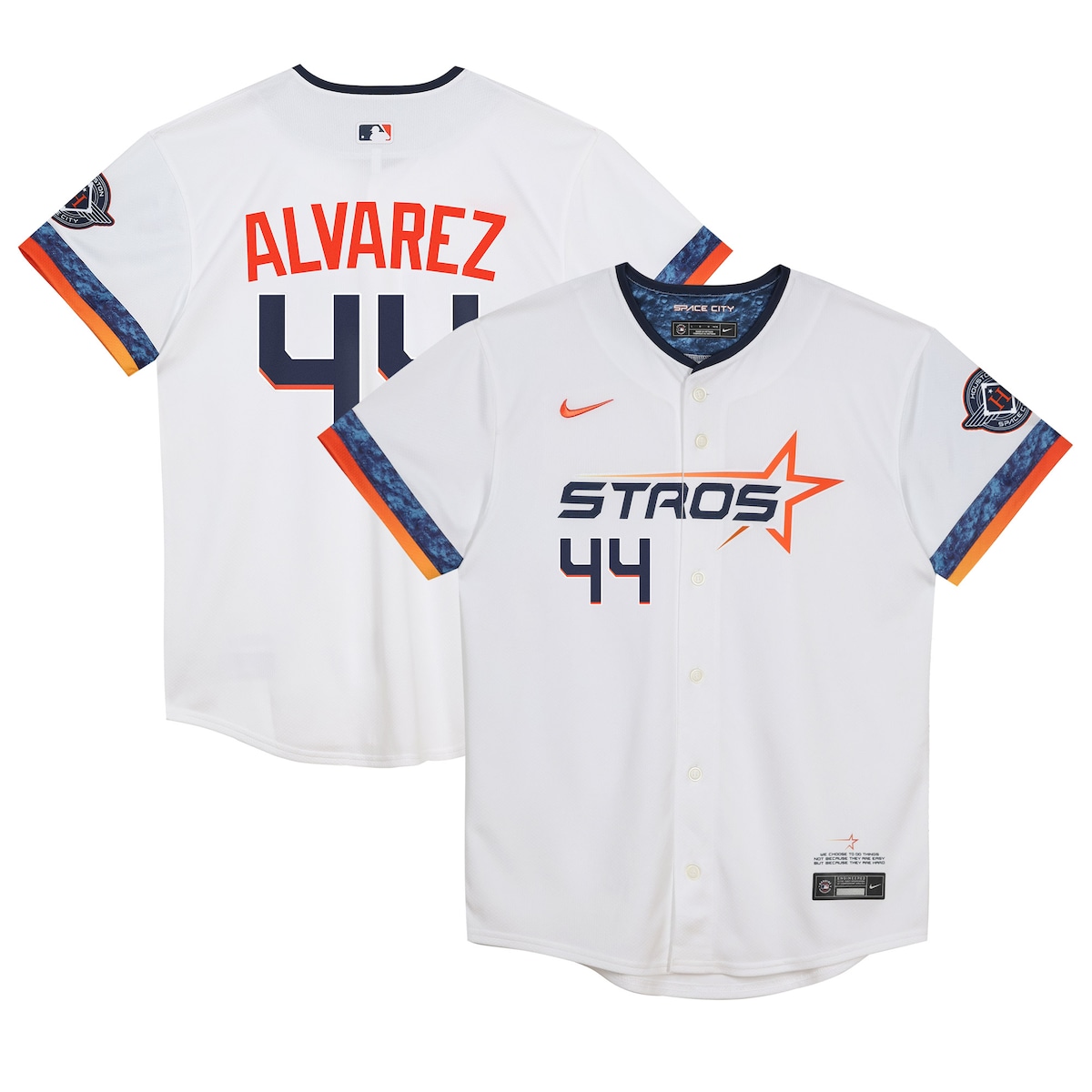 【公式グッズ】MLB アストロズ ヨーダン・アルバレス シティコネクト リミテッド ユニフォーム Nike/ナイキ トドラー・幼児サイズ ホワイト (SP25 Juvenile Limited City Connect Player Jersey)｜Fanatics公式ストア 店