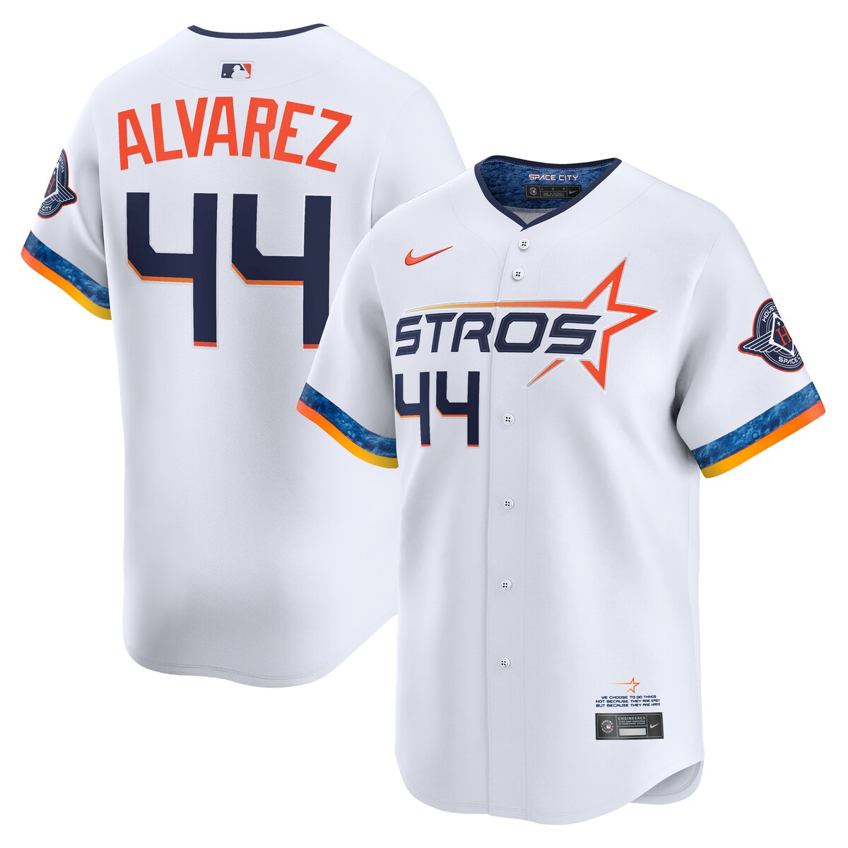 【公式グッズ】MLB アストロズ ヨーダン・アルバレス シティコネクト リミテッド ユニフォーム Nike/ナイキ メンズ ホワイト (SP25 Mens Nike City Connect Limited Player Jersey)