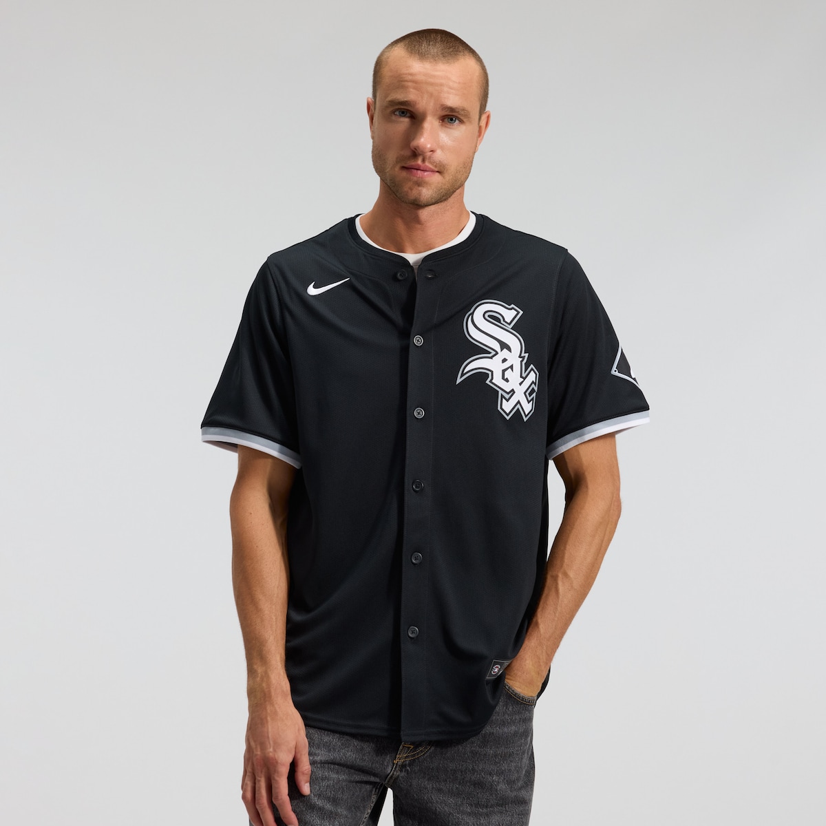 【公式グッズ】MLB ホワイトソックス オルタネイト リミテッド ユニフォーム Nike/ナイキ メンズ ブラック (SP25 Nike Mens Limited Blank Jersey)