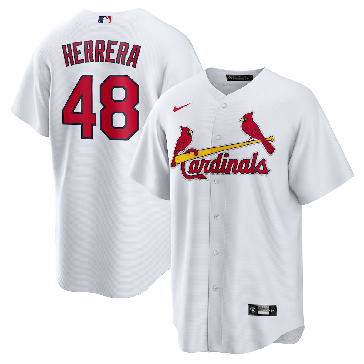 【公式グッズ】MLB カージナルス イバン・エレーラ ホーム ユニフォーム （レプリカ） Nike/ナイキ メンズ ホワイト (Men's Nike 1.0 Replica Player Jersey)
